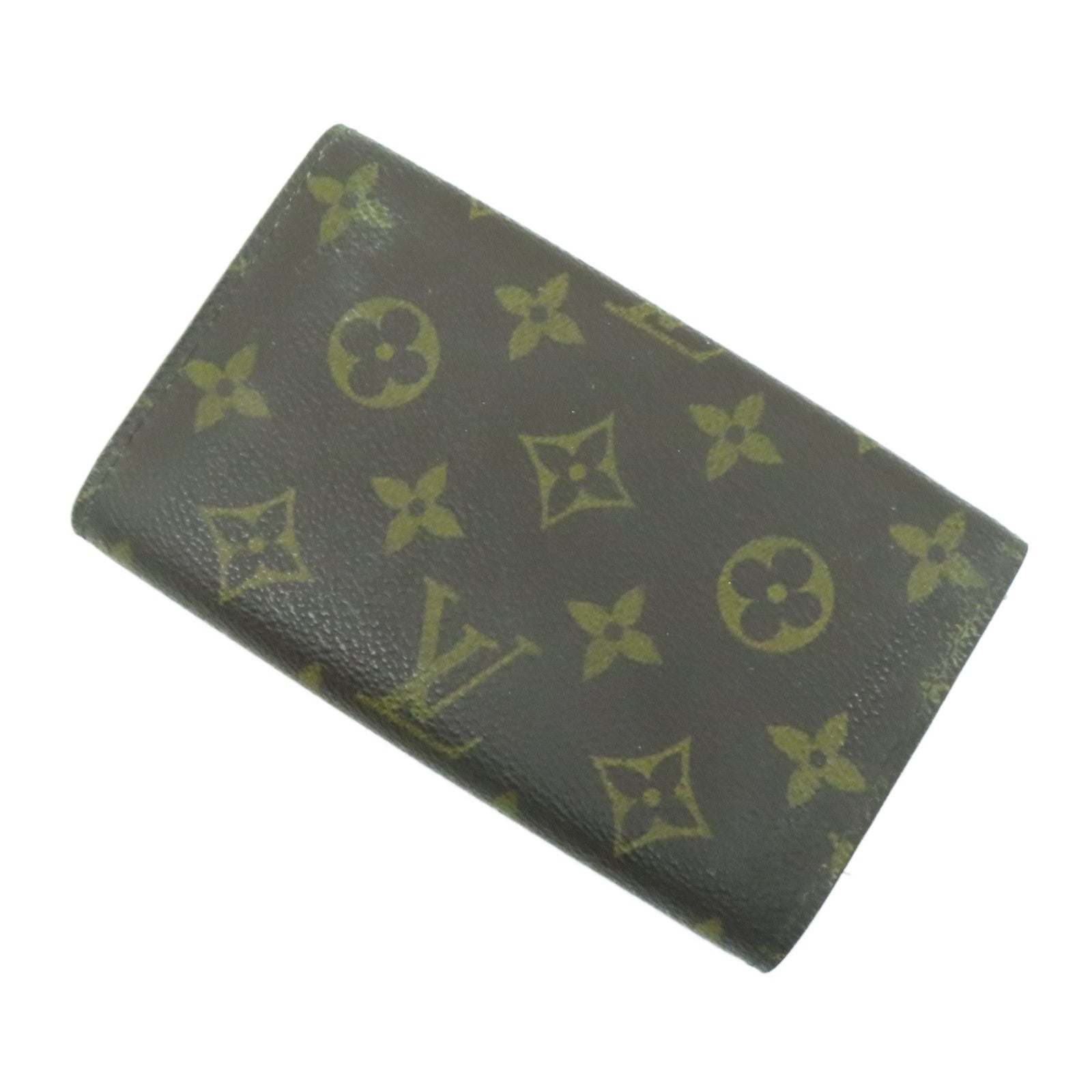 LOUIS VUITTON 【激減優惠】Monogram Porte Monnaie Billets Tresor Wallet金扣錢包啡色