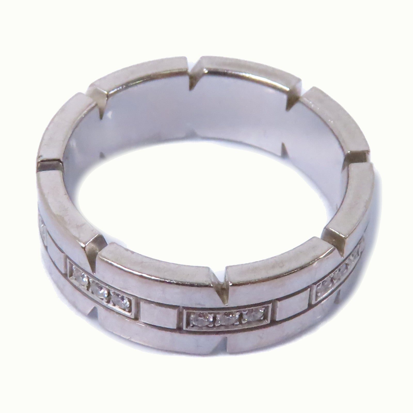 CARTIER 18K白金Diamond Ring鑽石戒指Cartier#53/US#6.25