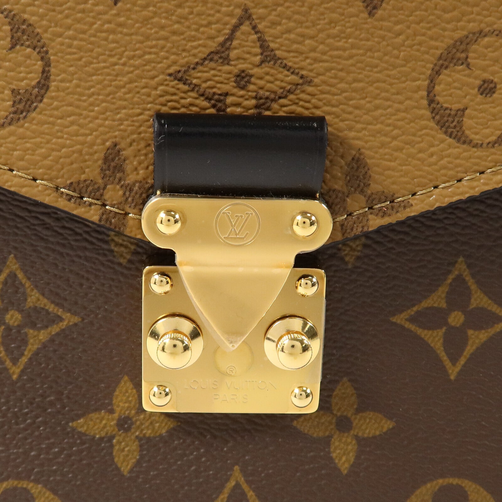 LOUIS VUITTON Monogram Reverse Pochette Metis金扣手挽肩背兩用袋