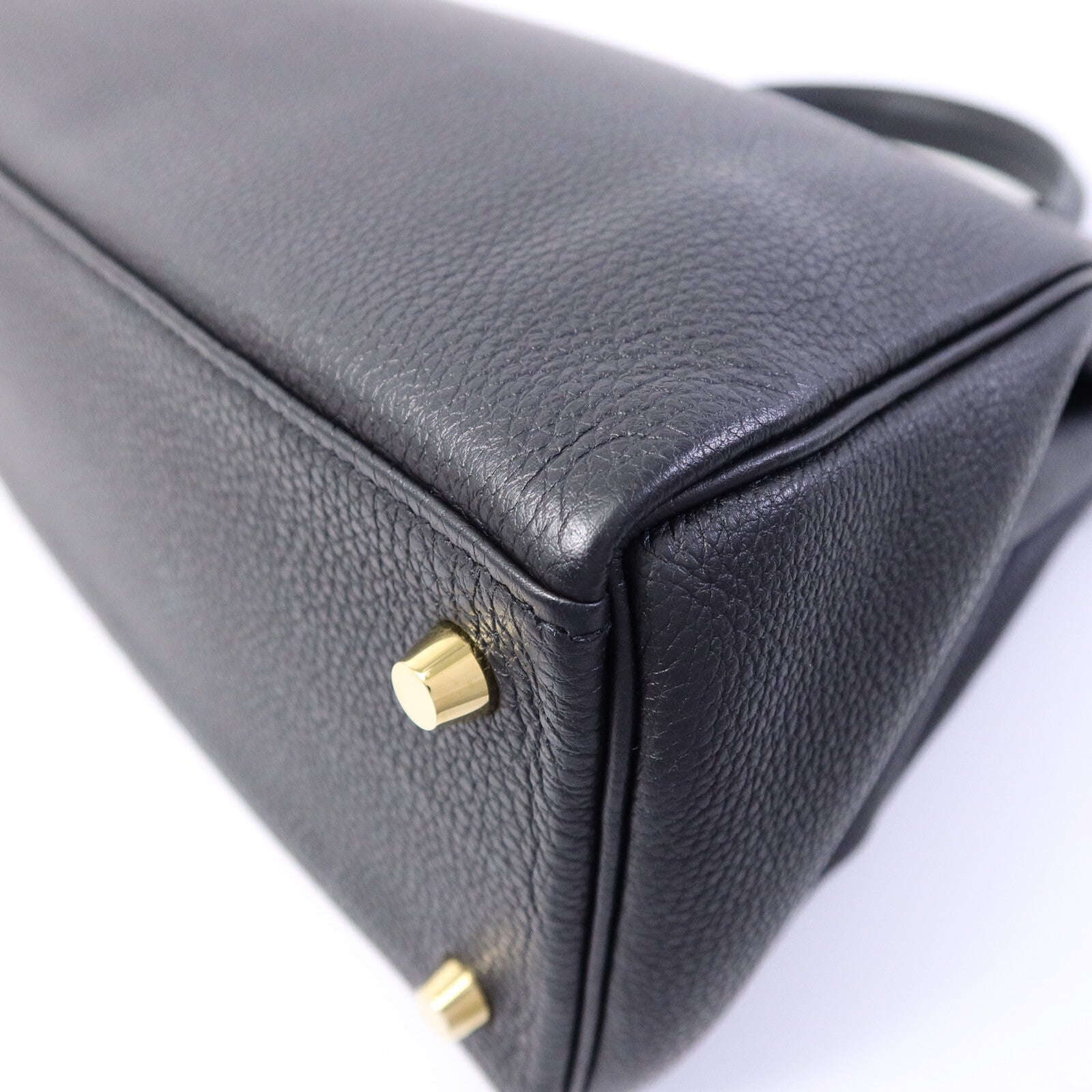 HERMES Togo皮革Kelly 28手挽肩背兩用袋Noir