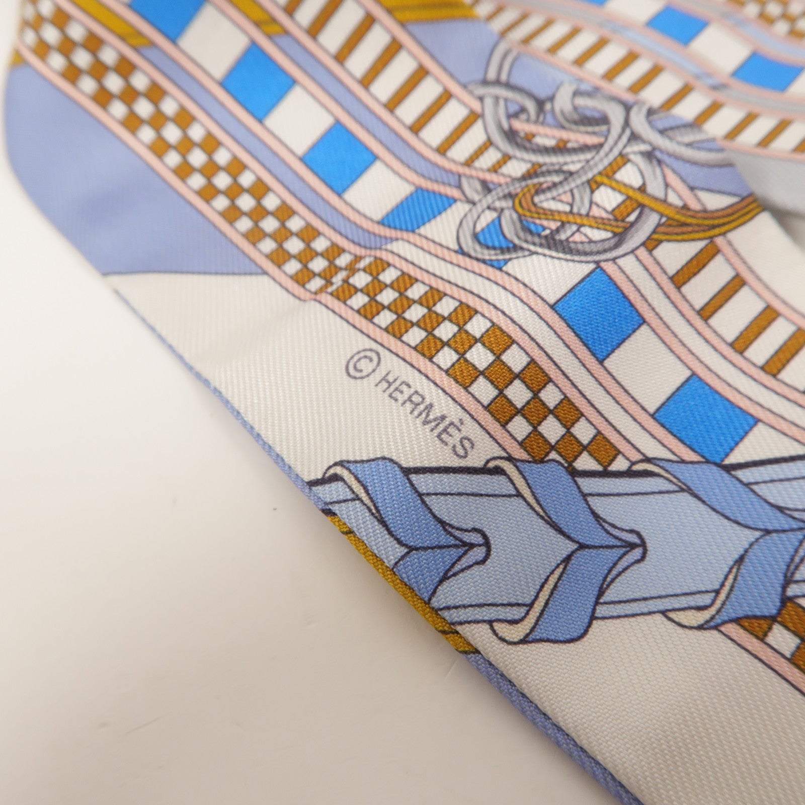 HERMES 絲質Twilly絲巾