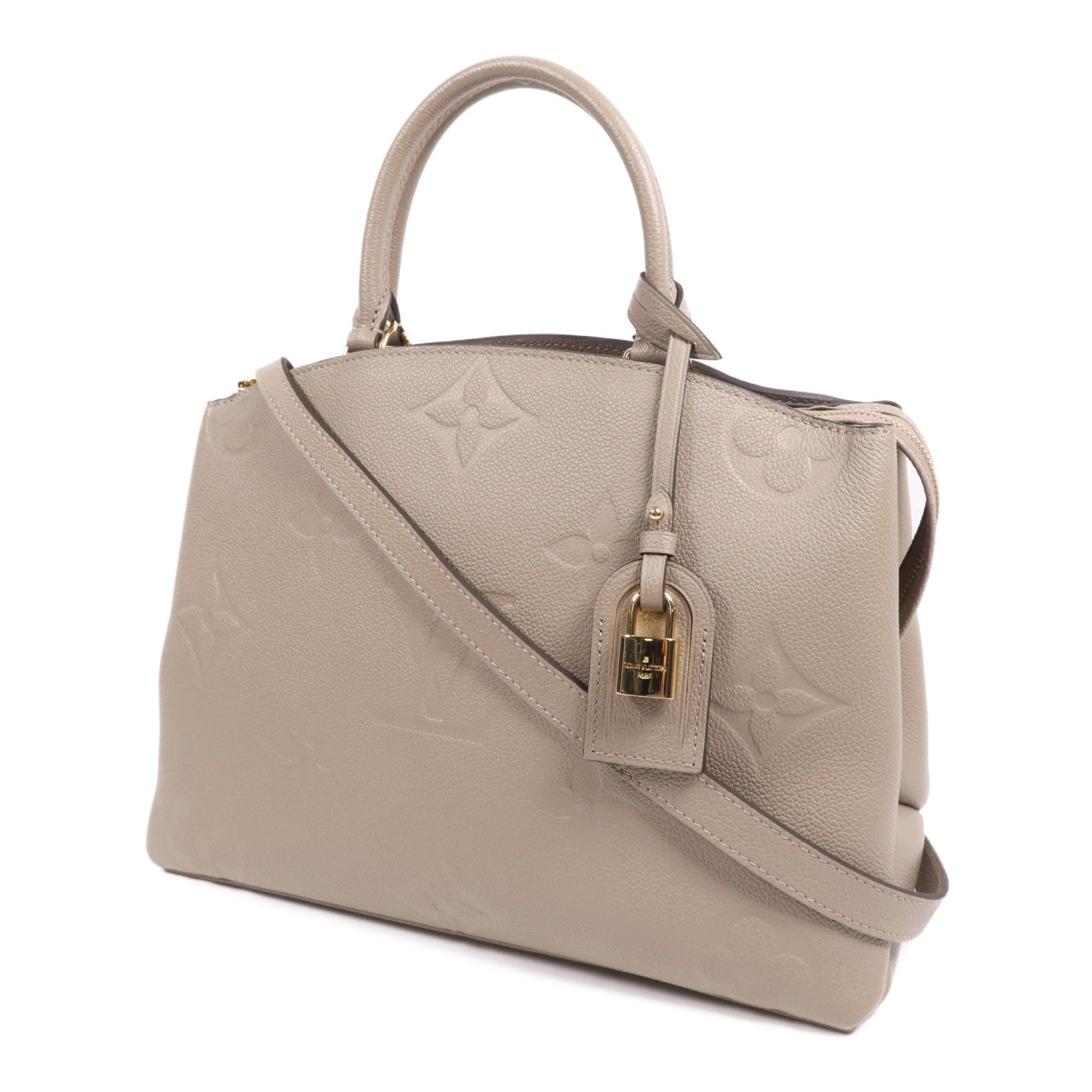 LOUIS VUITTON Monogram Empreinte Grand Palais金扣手挽肩背兩用袋