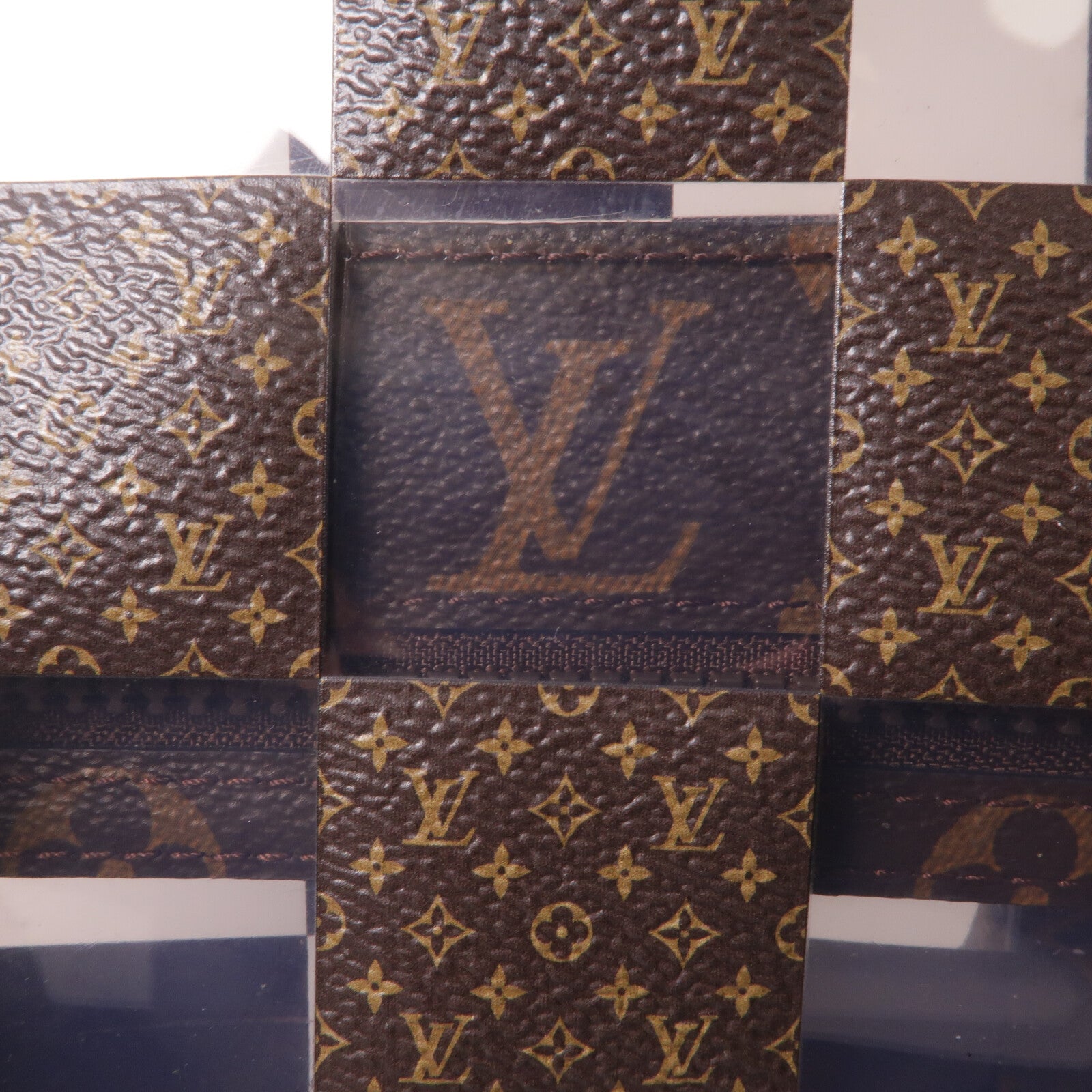 LOUIS VUITTON Monogram Chess Sac Plat手挽肩背兩用袋