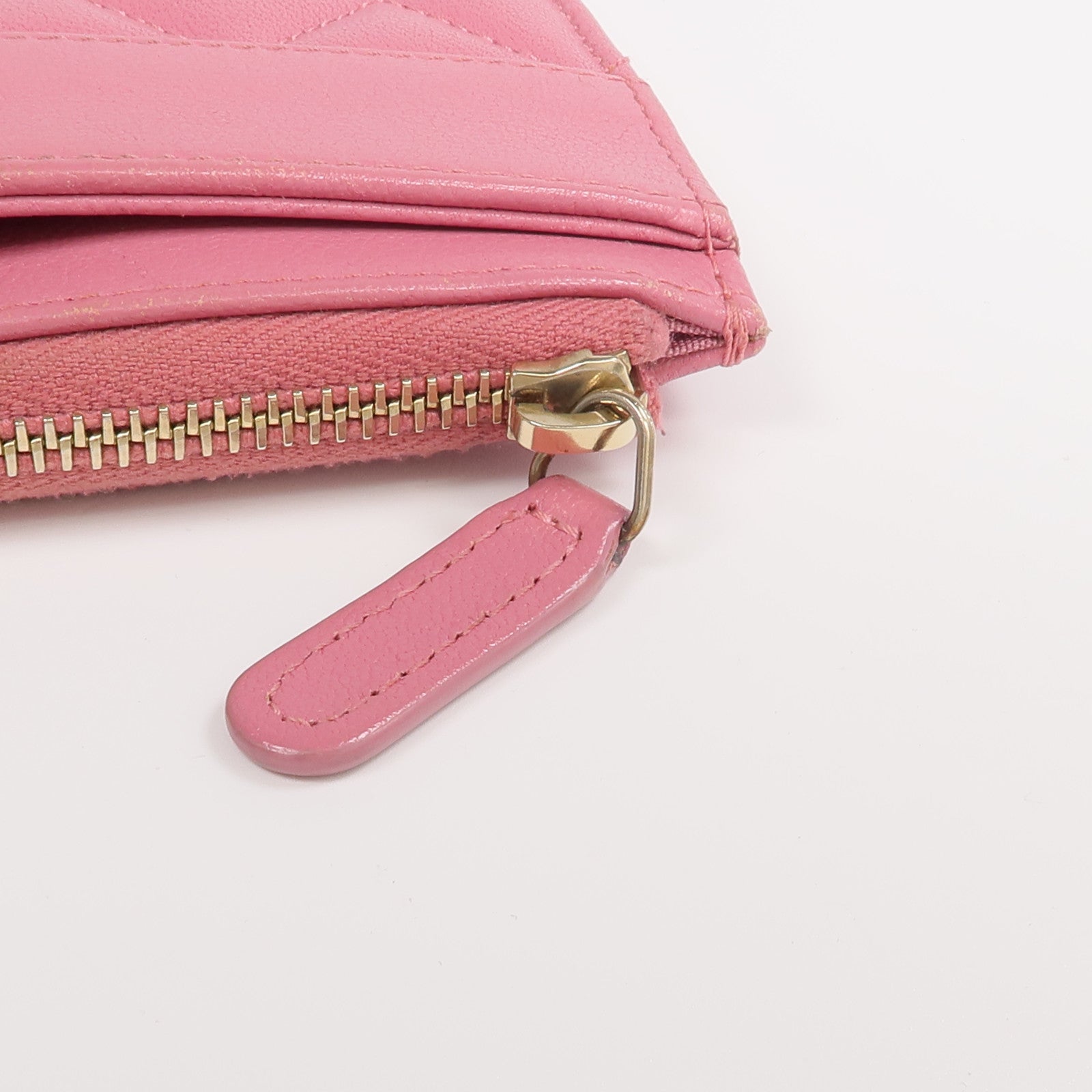 CHANEL 牛皮皮革Long Wallet金扣長錢包