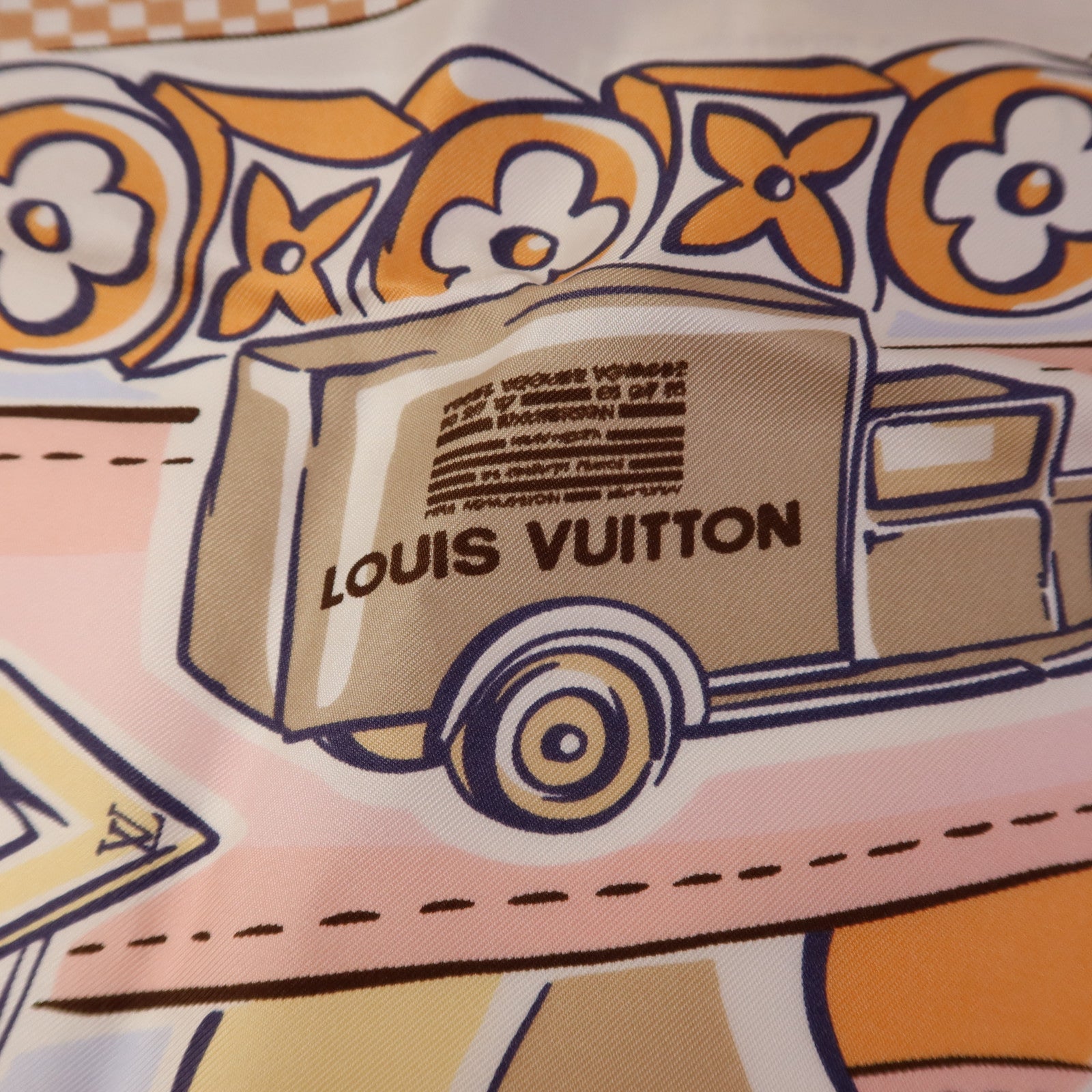 LOUIS VUITTON 絲質Speedy Vivienne Square 90 Scarf絲巾
