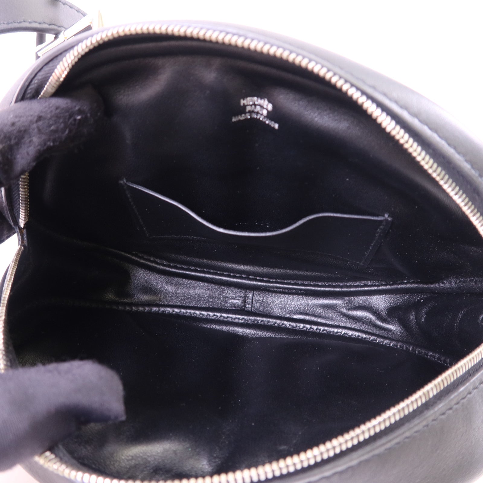 HERMES Swift皮革In The Loop Belt Bag銀扣腰包Noir