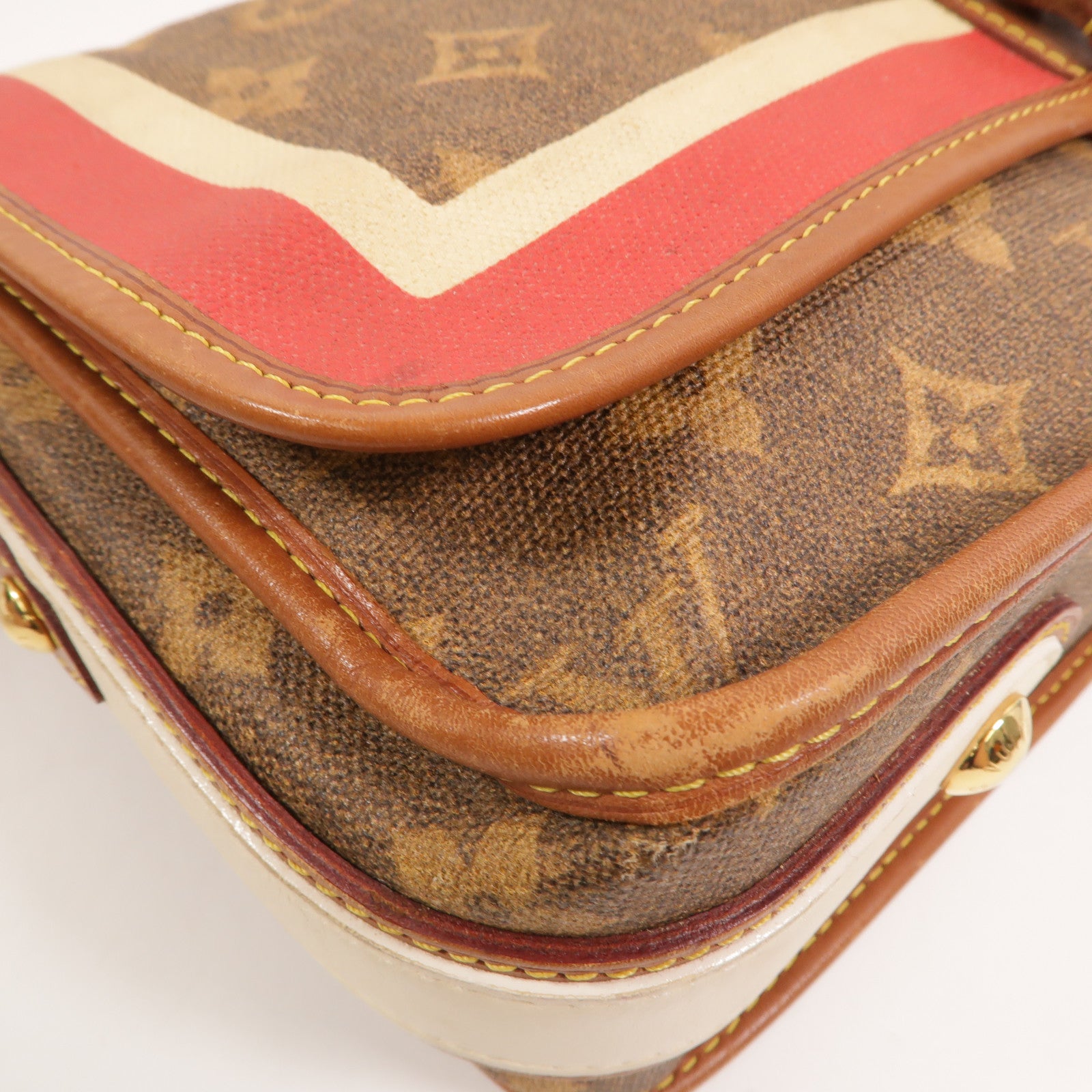 LOUIS VUITTON Monogram Tissue Porte Rayures肩背袋