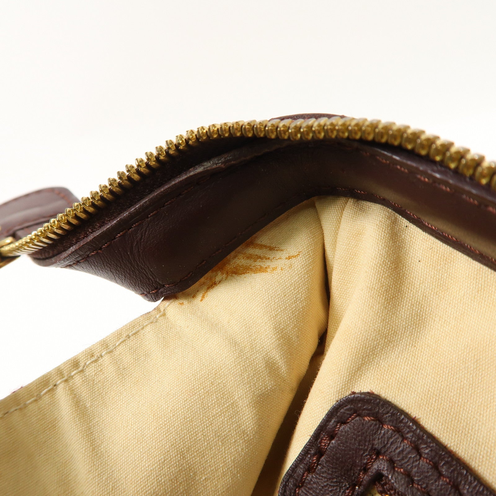 LOUIS VUITTON Monogram Mini Josephine PM金扣手挽袋粉紅色