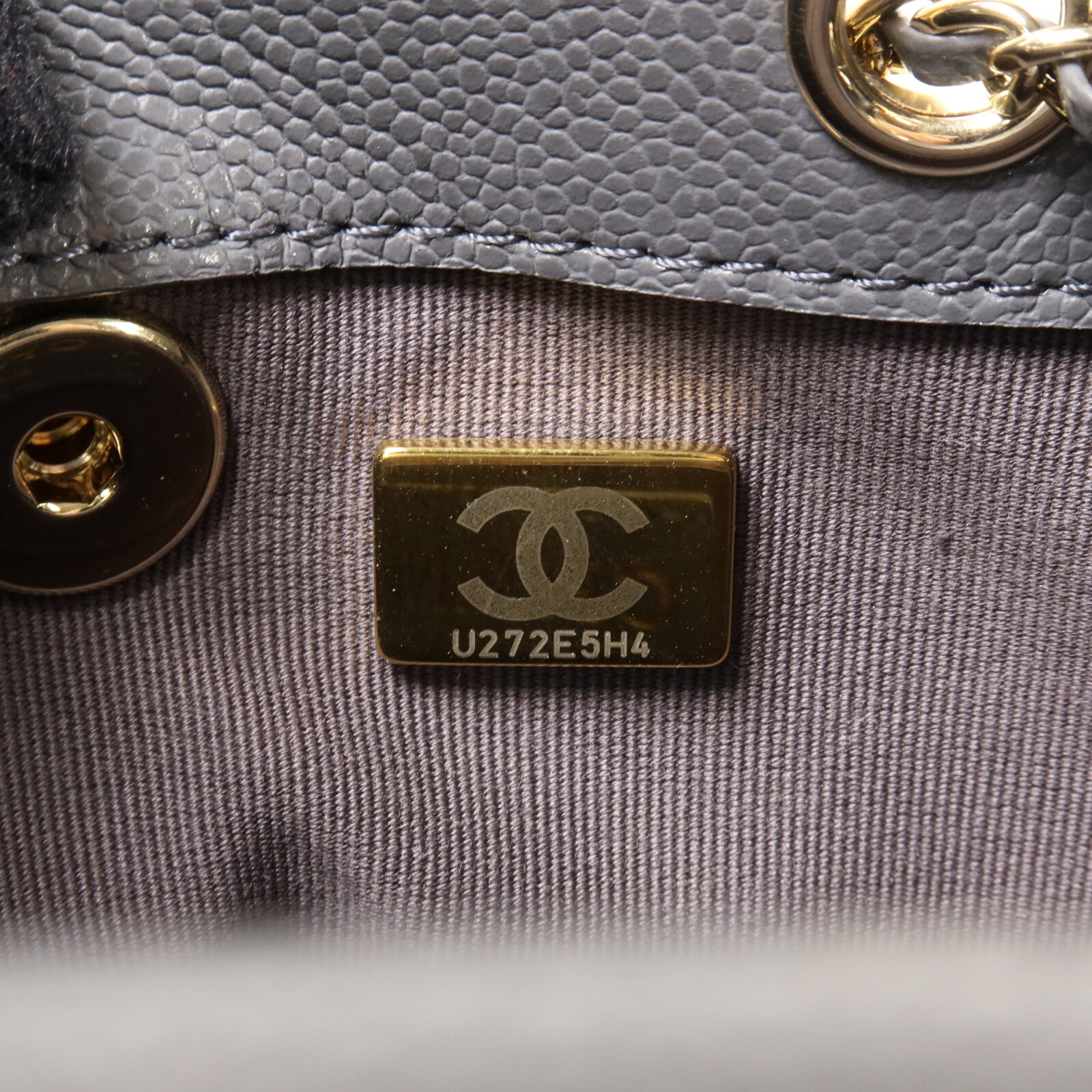 CHANEL 牛皮皮革Duma Mini鏈帶背包