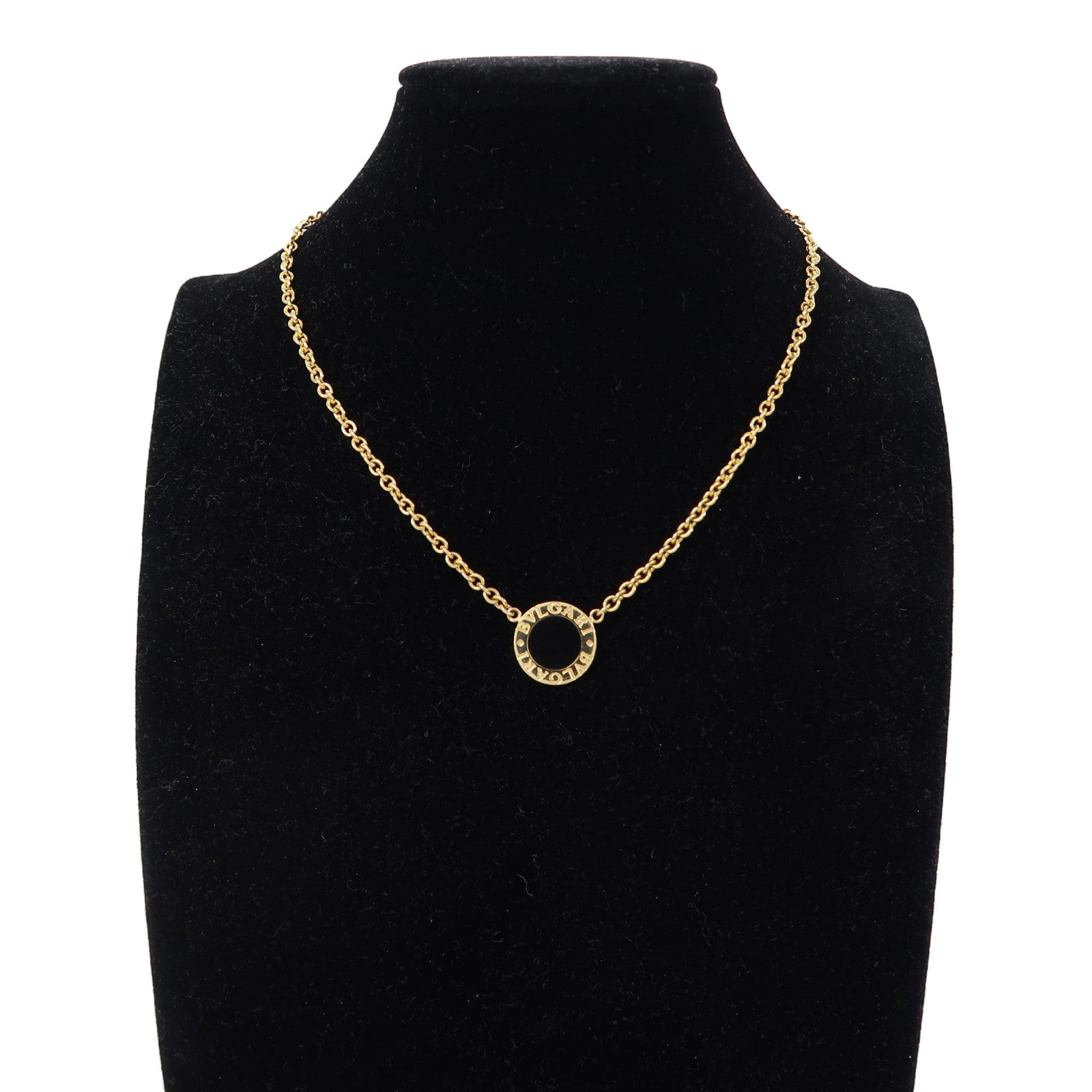 BVLGARI 【激減優惠】18K黃金Bulgari Bulgari Onyx Necklace項鍊