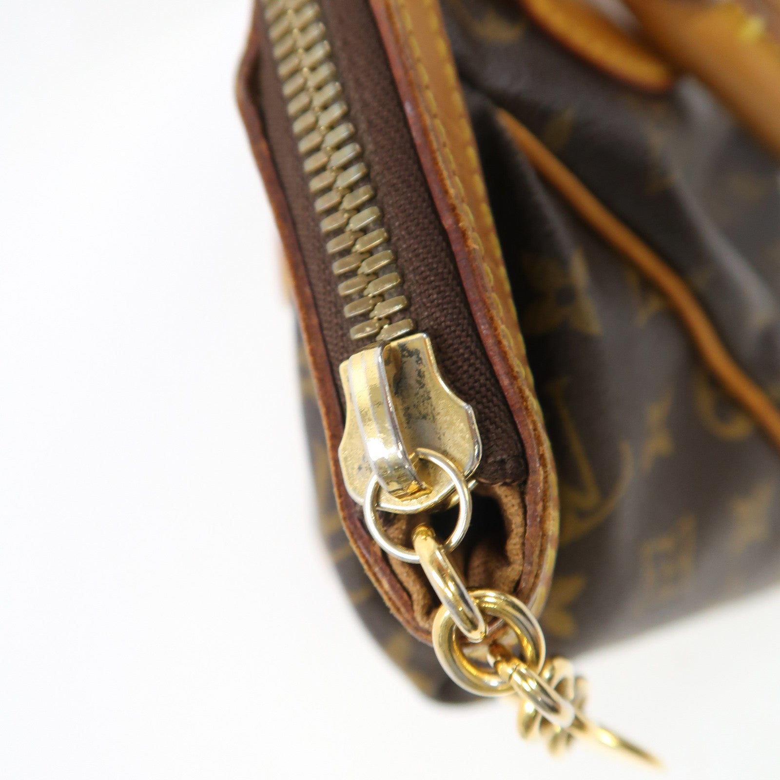 LOUIS VUITTON 【激減優惠】Monogram Tivoli PM金扣肩背袋啡色