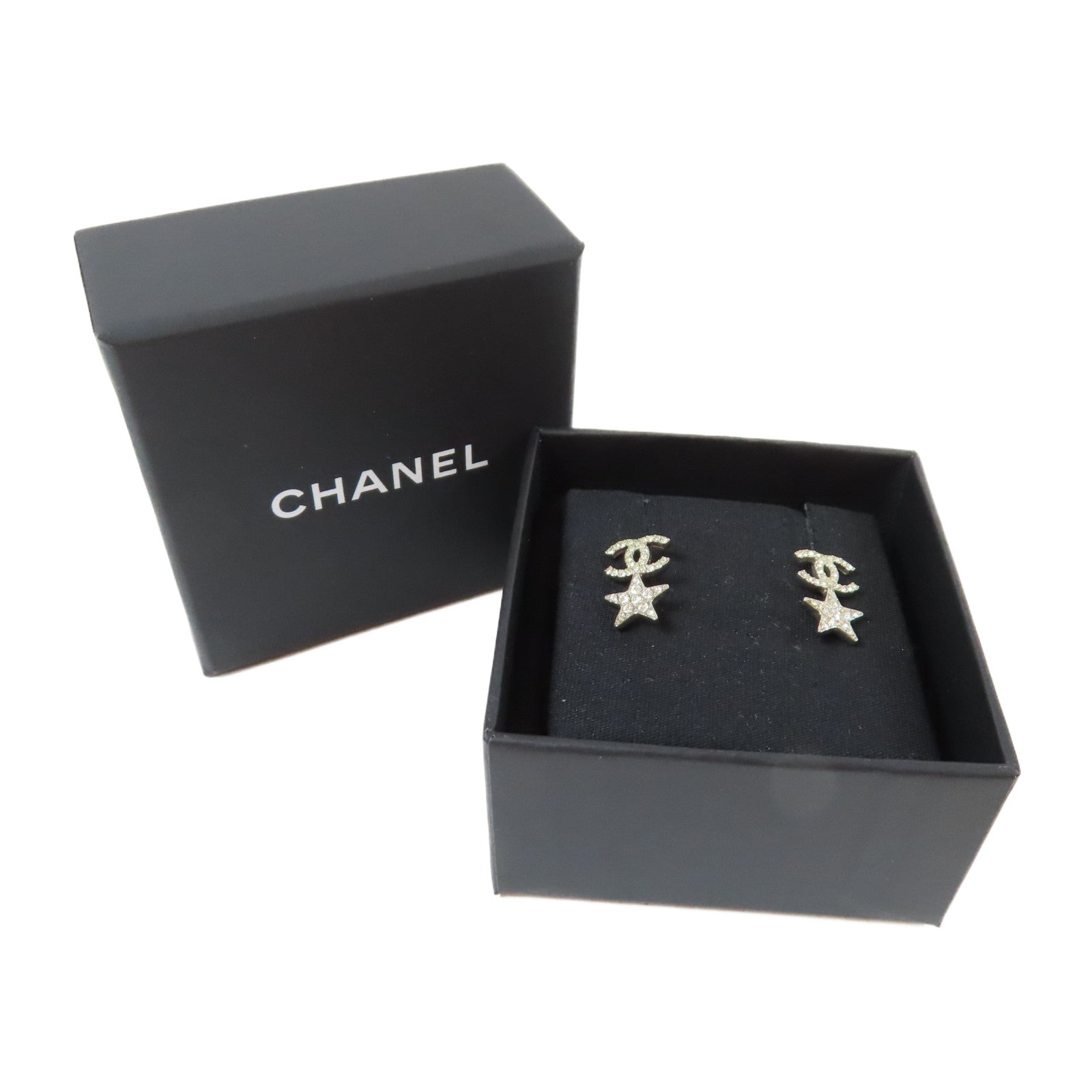 CHANEL PVC/金屬Earrings耳環銀色