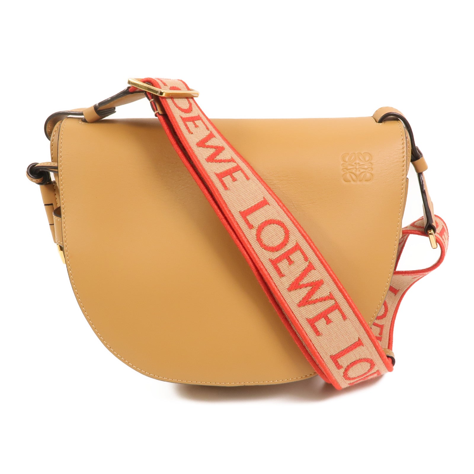 LOEWE 牛皮皮革Gate Small金扣肩背袋