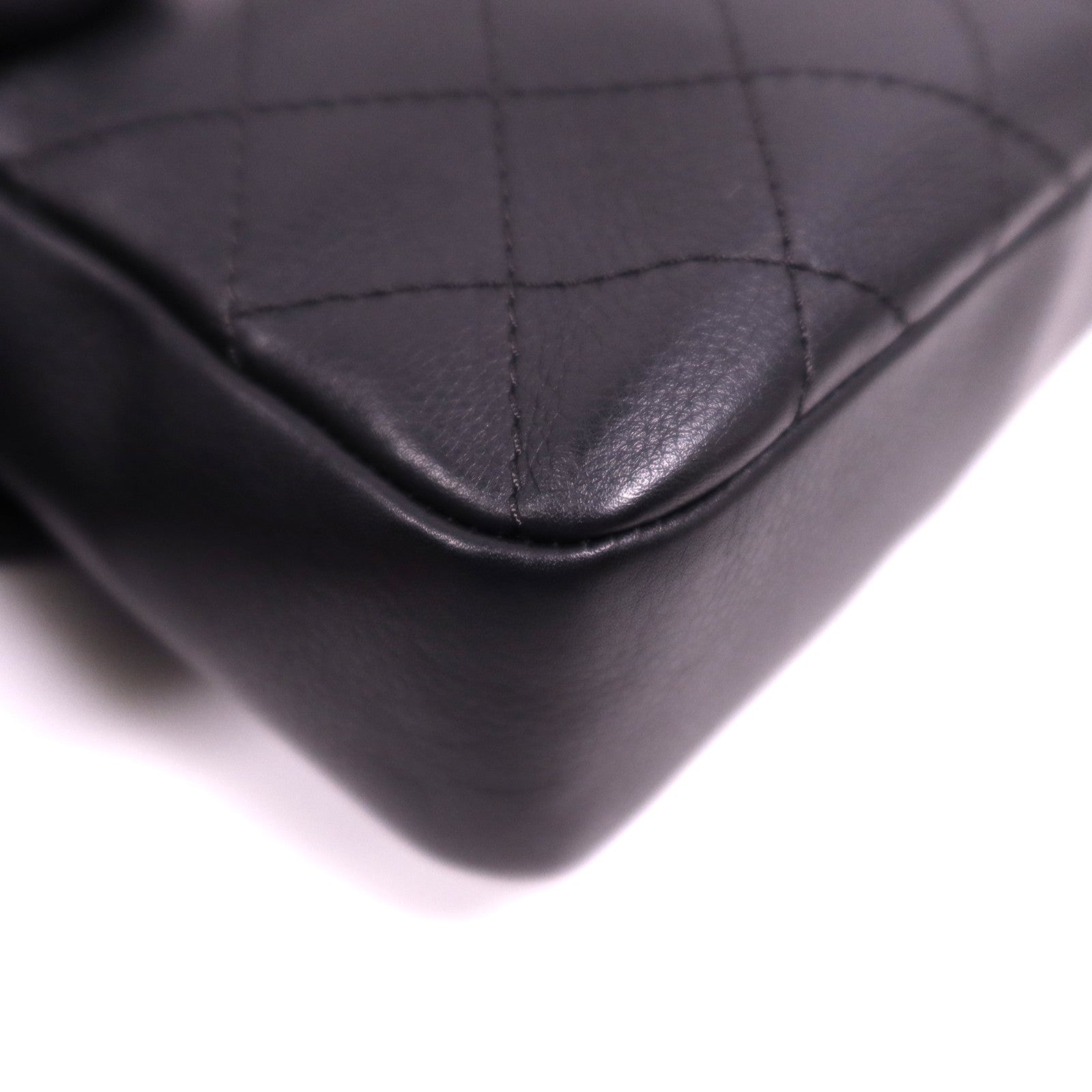 CHANEL 牛皮皮革Chain Shoulder Bag銀扣鏈帶肩背袋