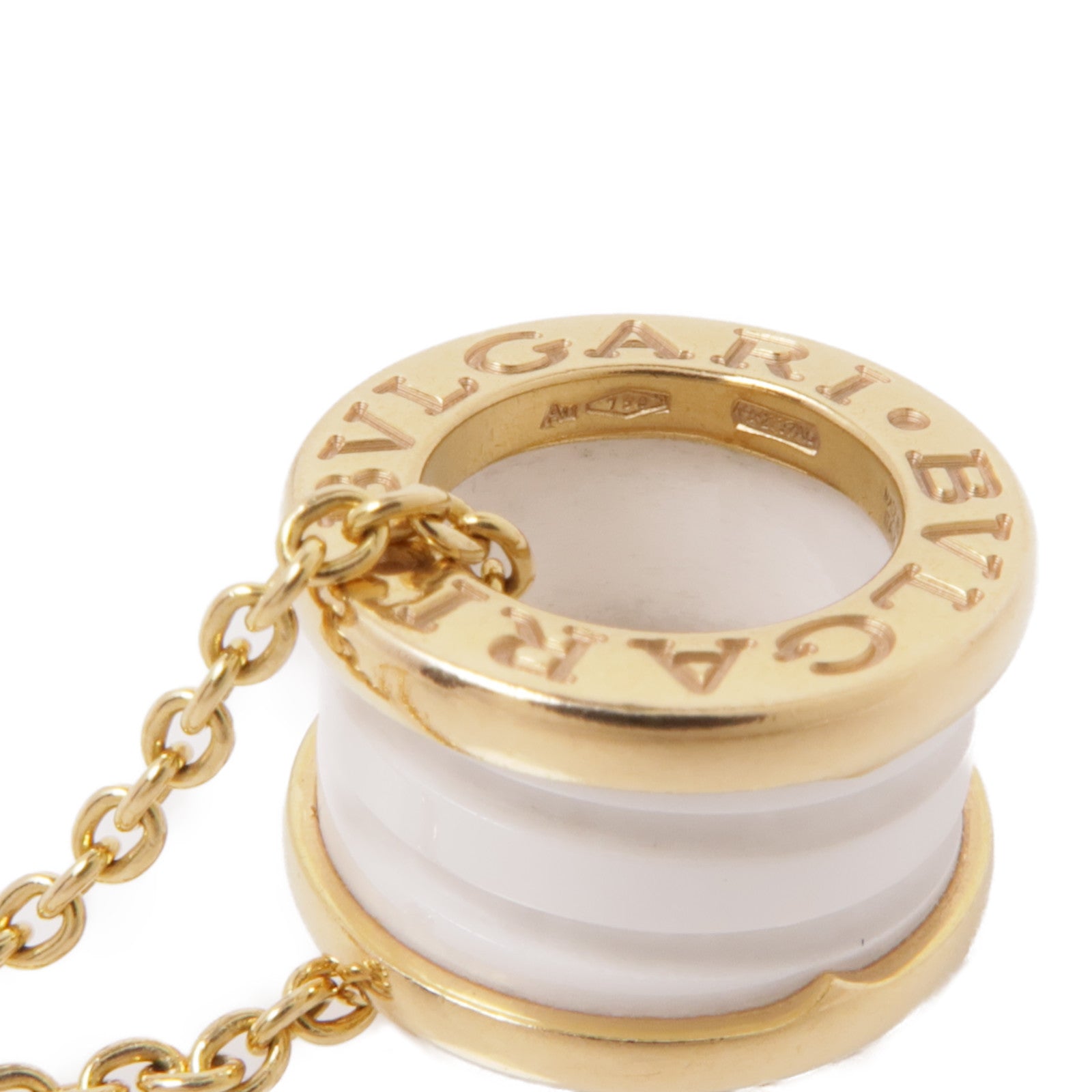 BVLGARI【激減優惠】 18K玫瑰金/陶瓷B-Zero1 Necklace項鍊