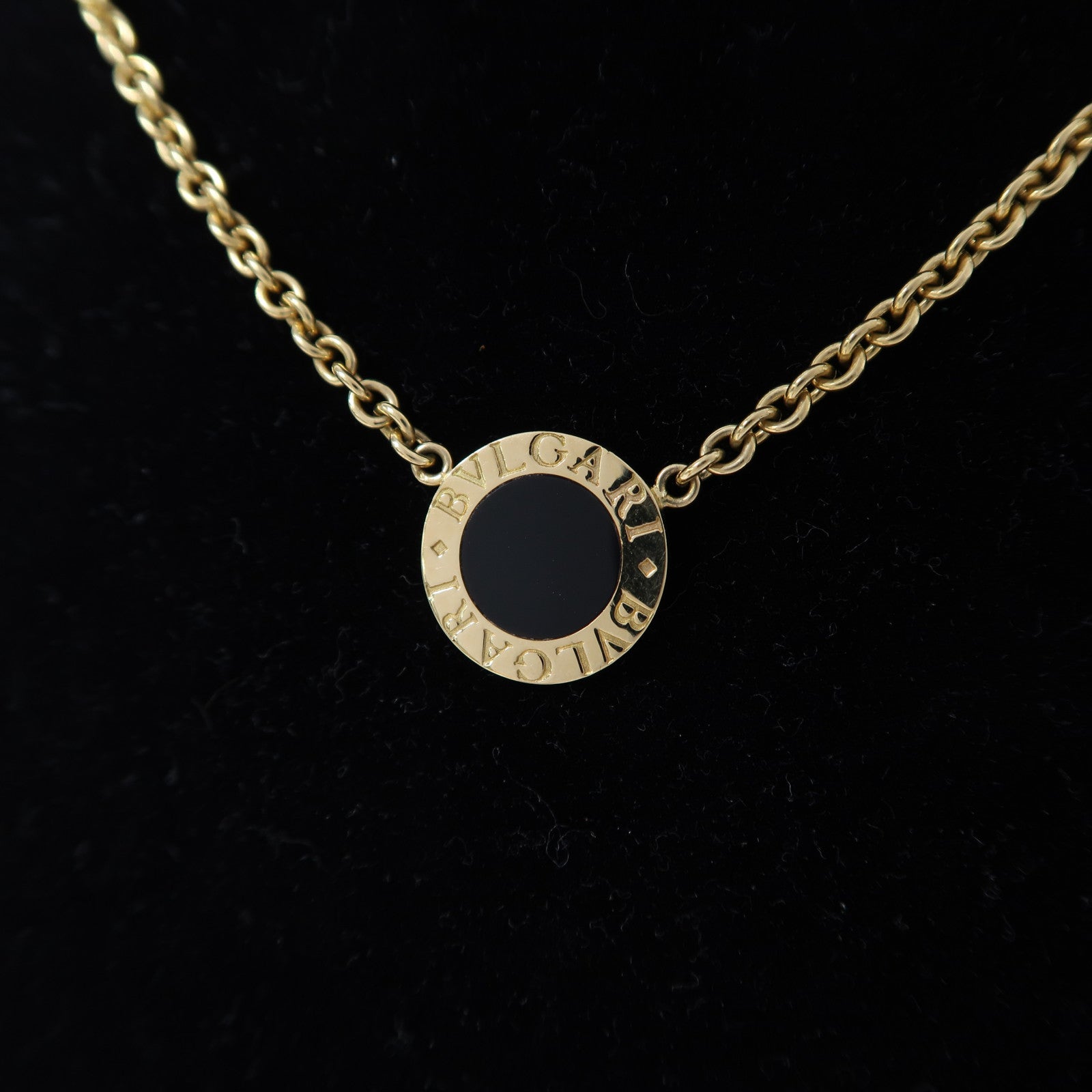 BVLGARI 【激減優惠】18K黃金Bulgari Bulgari Onyx Necklace項鍊