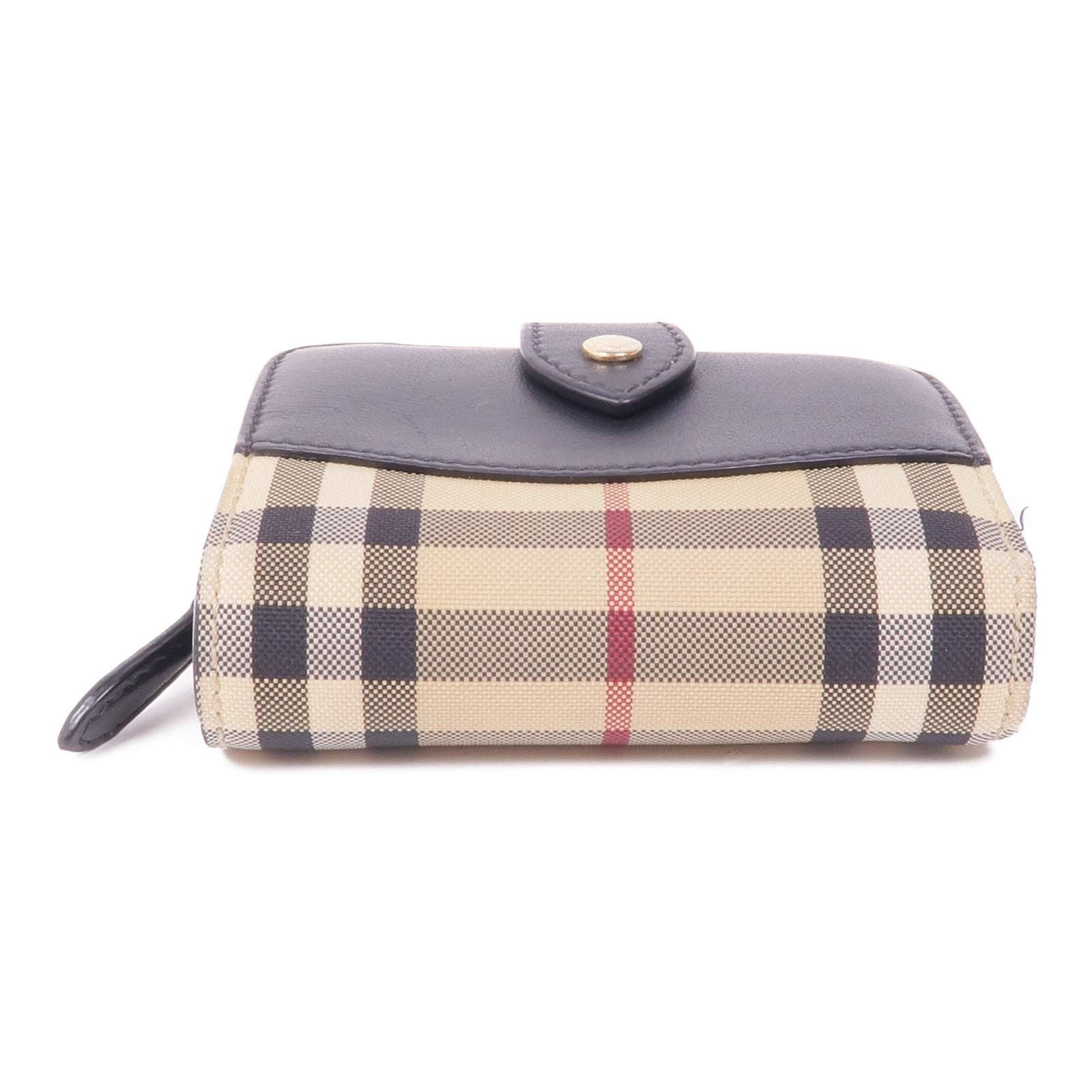 BURBERRY 帆布Wallet金扣錢包