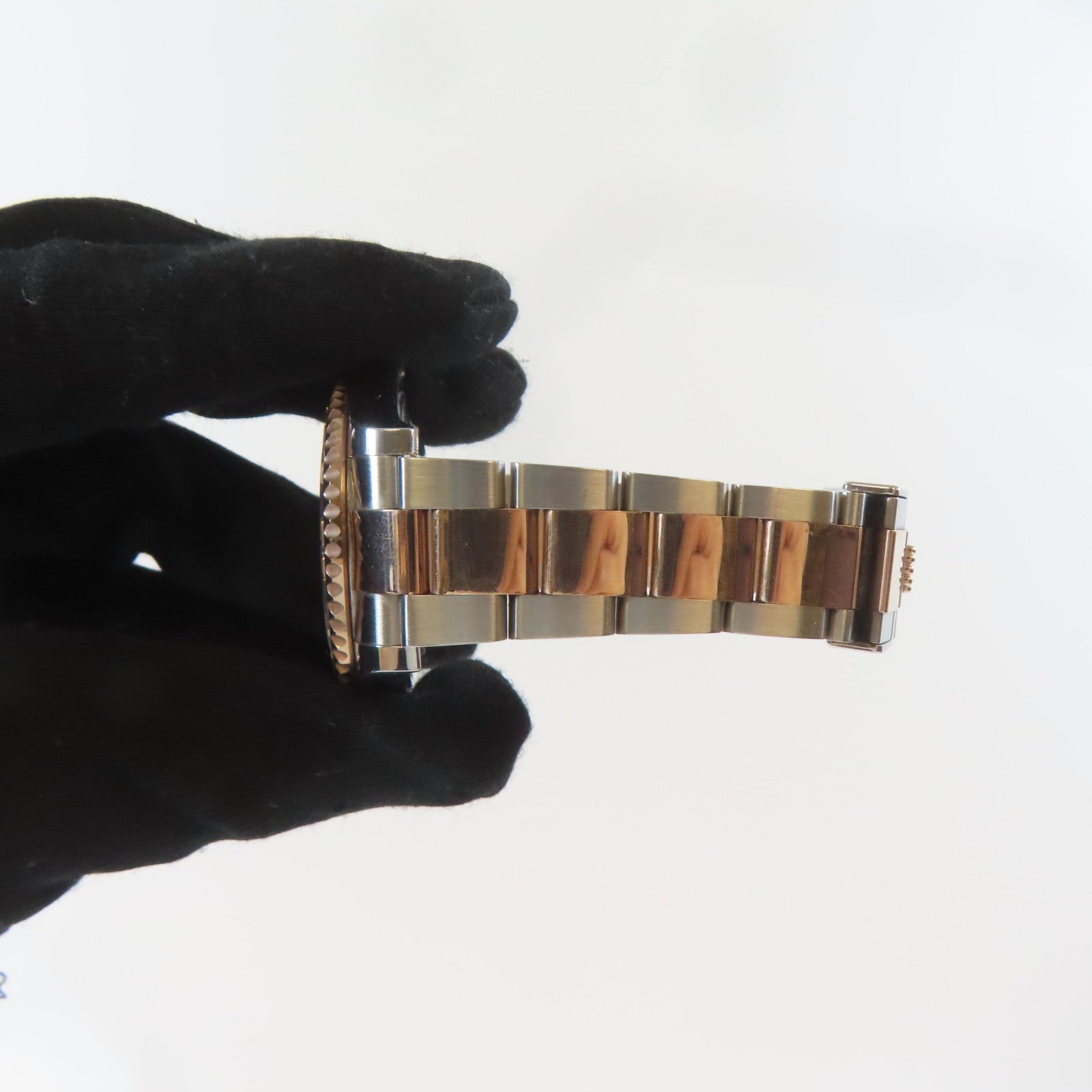 ROLEX Yacht Master18K玫瑰金/不鏽鋼手錶自動機芯銅色#16.5cm