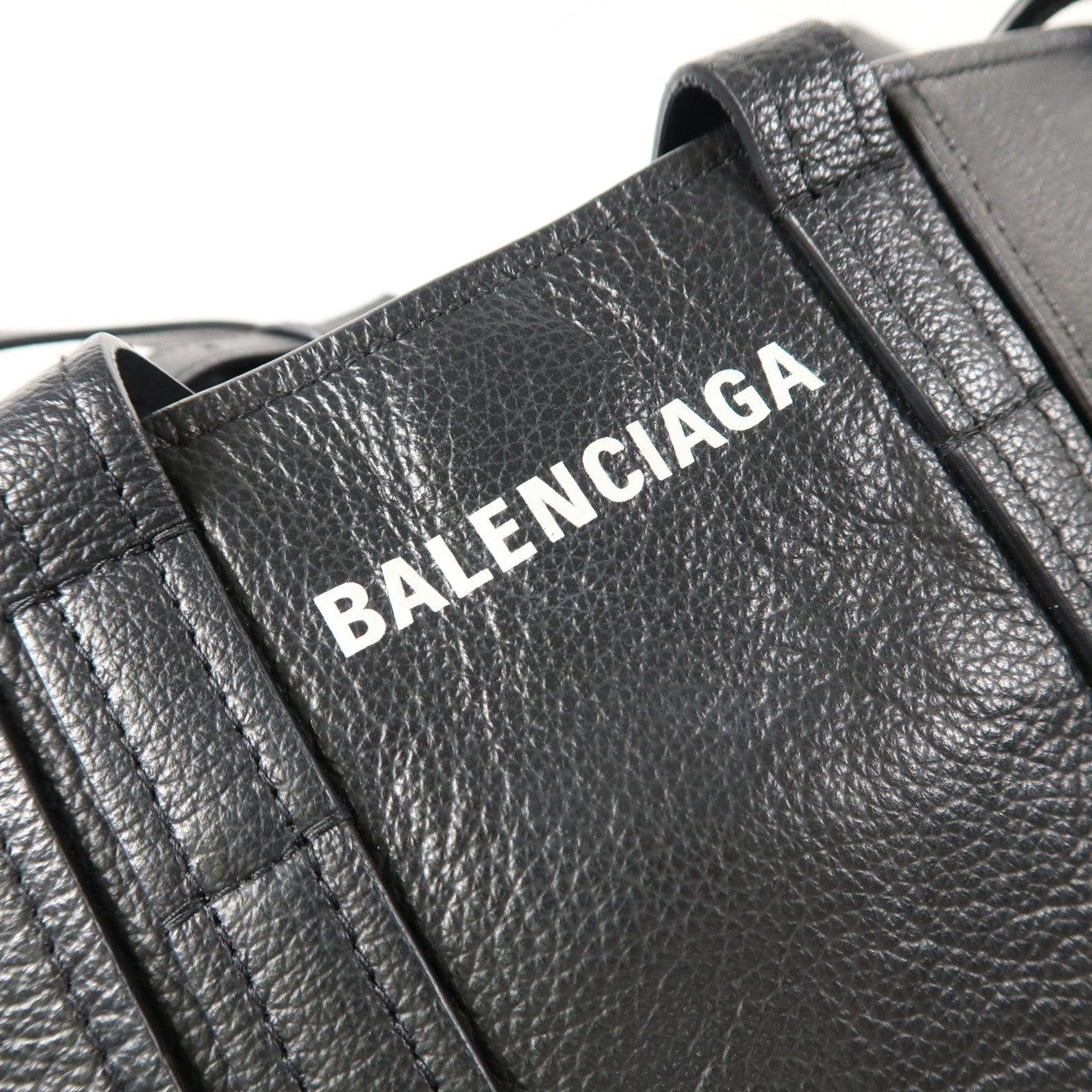 BALENCIAGA 牛皮皮革2 Way Shoulder銀扣手挽肩背兩用袋