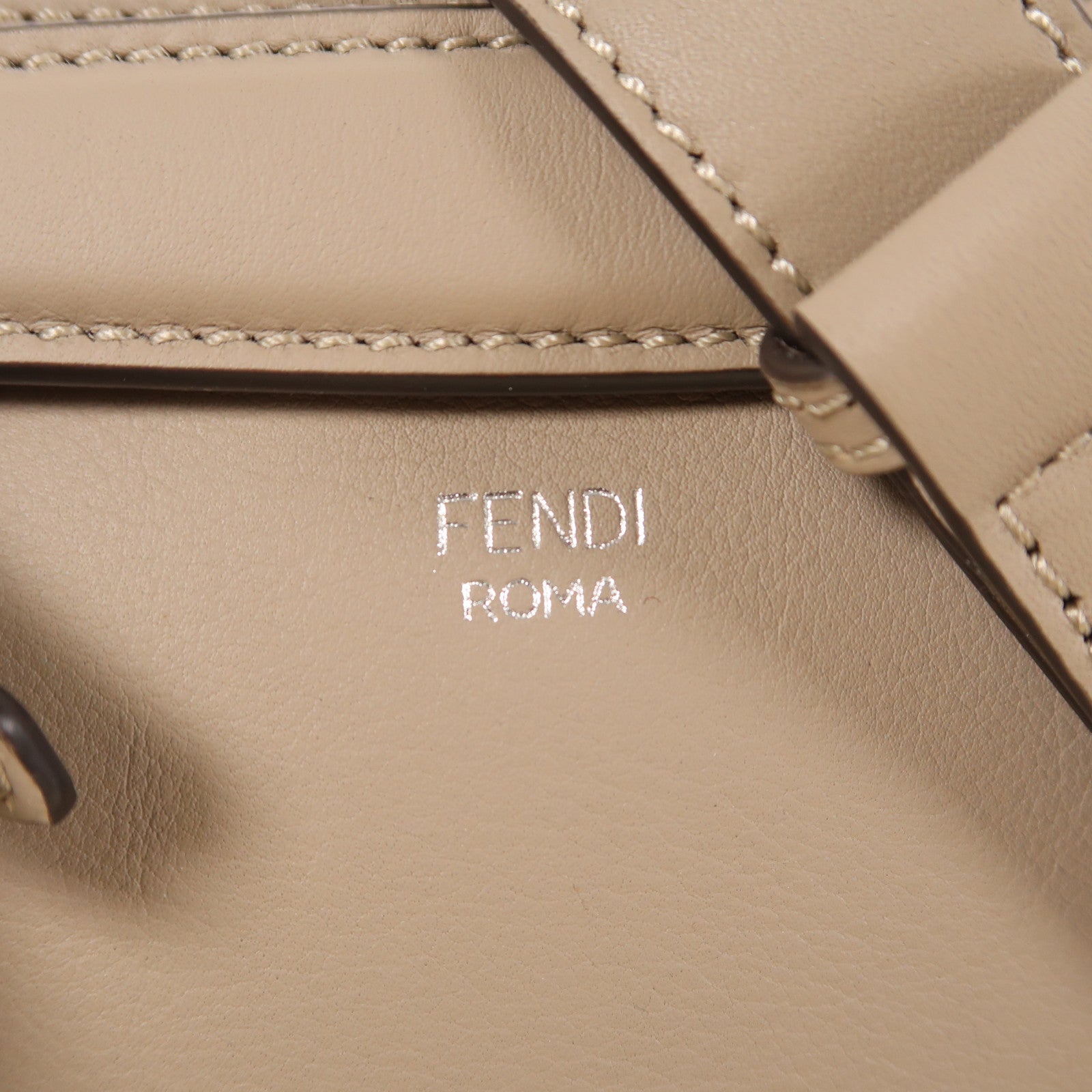FENDI 牛皮皮革By The Way銀扣手挽肩背兩用袋