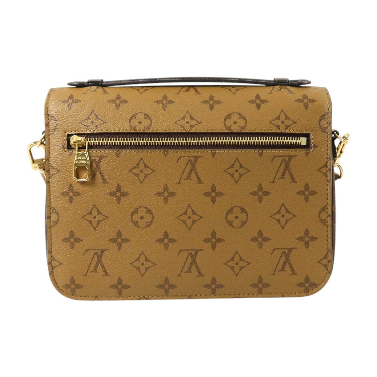 LOUIS VUITTON Monogram Reverse Pochette Metis金扣手挽肩背兩用袋