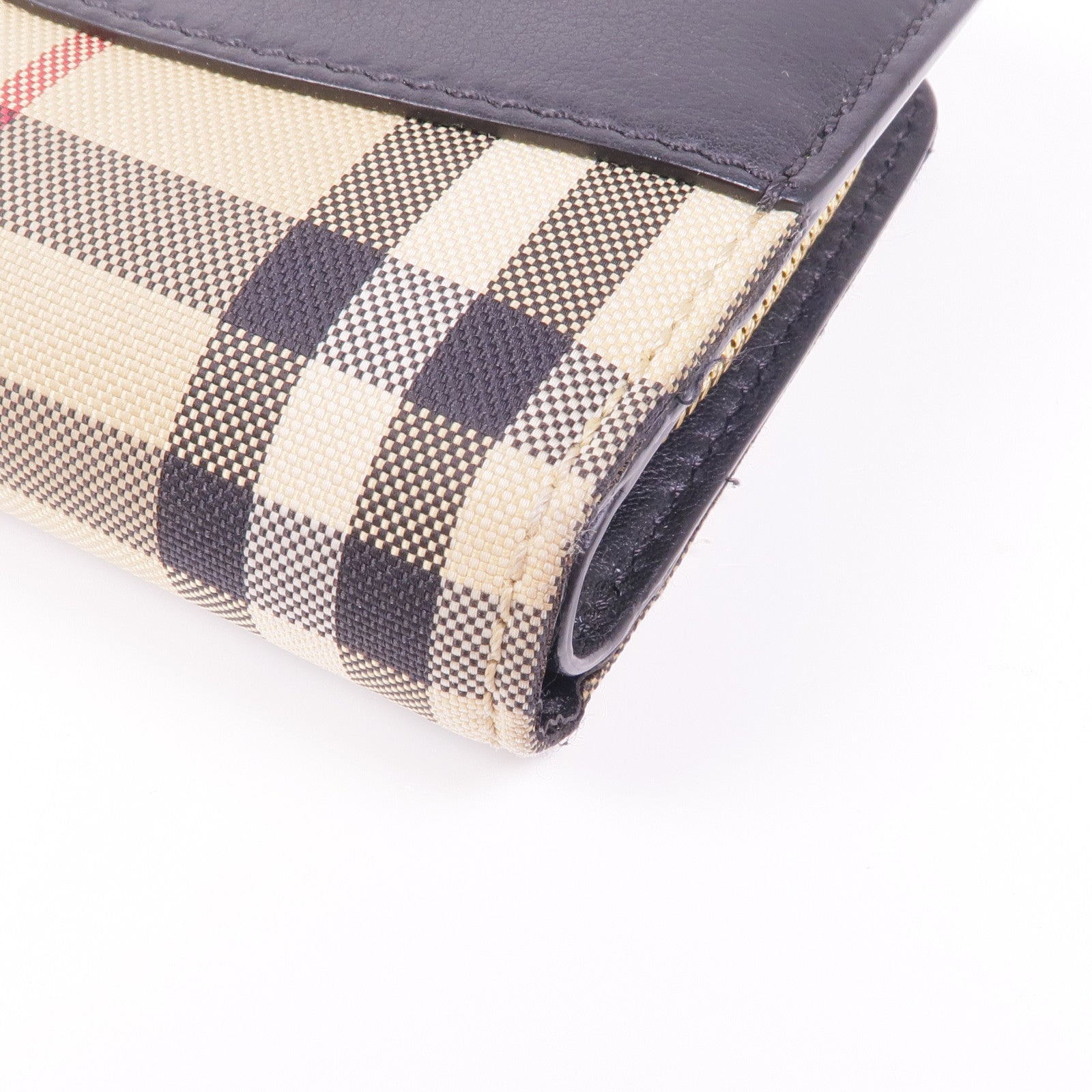 BURBERRY 帆布Wallet金扣錢包