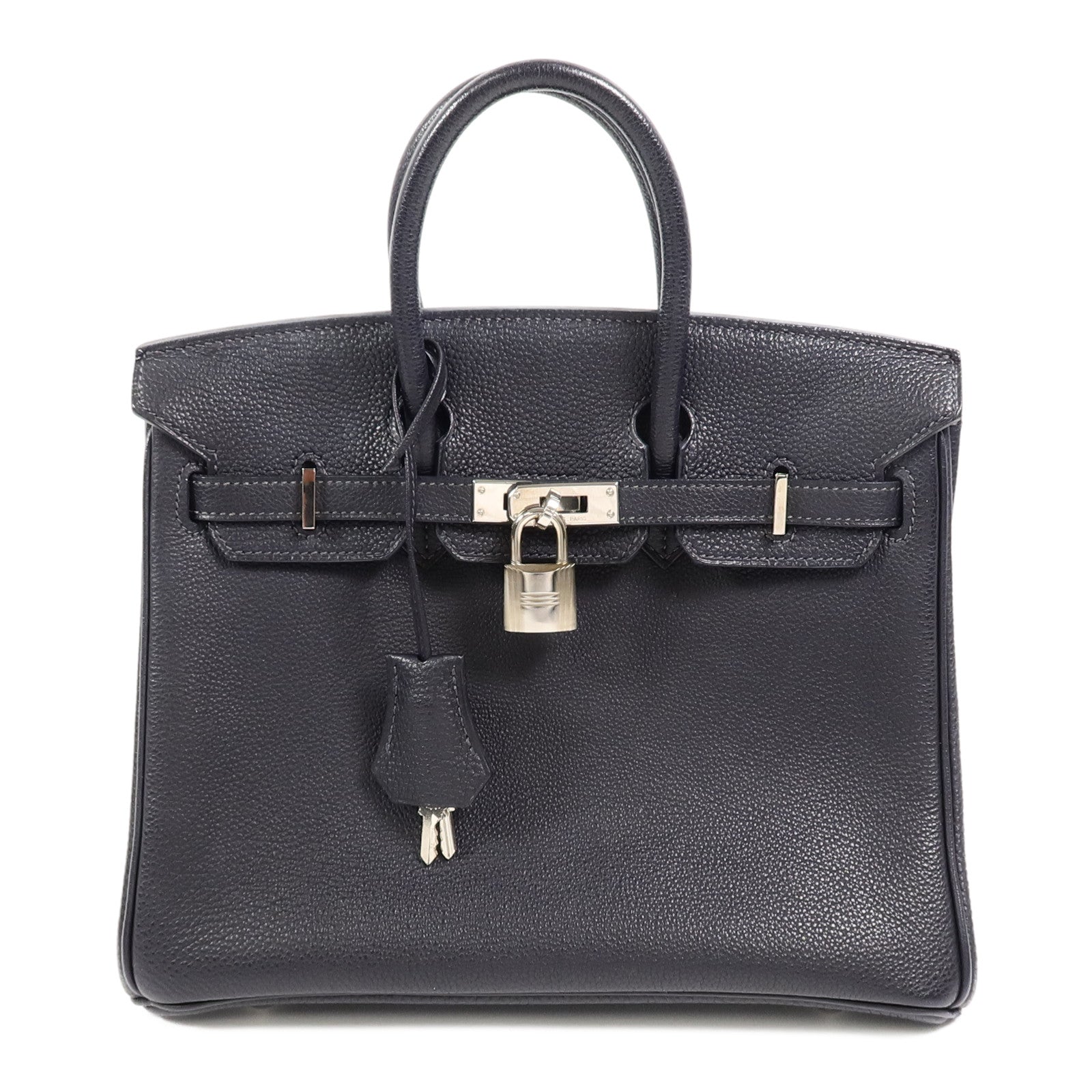 HERMES Togo皮革Birkin 25手挽袋Bleu Indigo