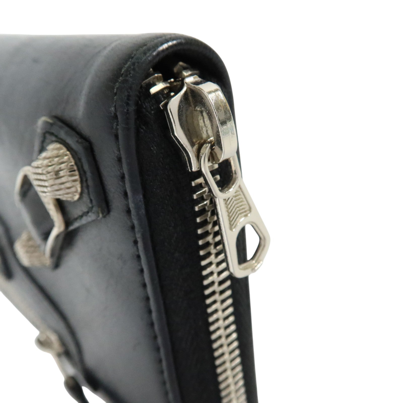 BALENCIAGA 牛皮皮革Long Wallet銀扣長錢包