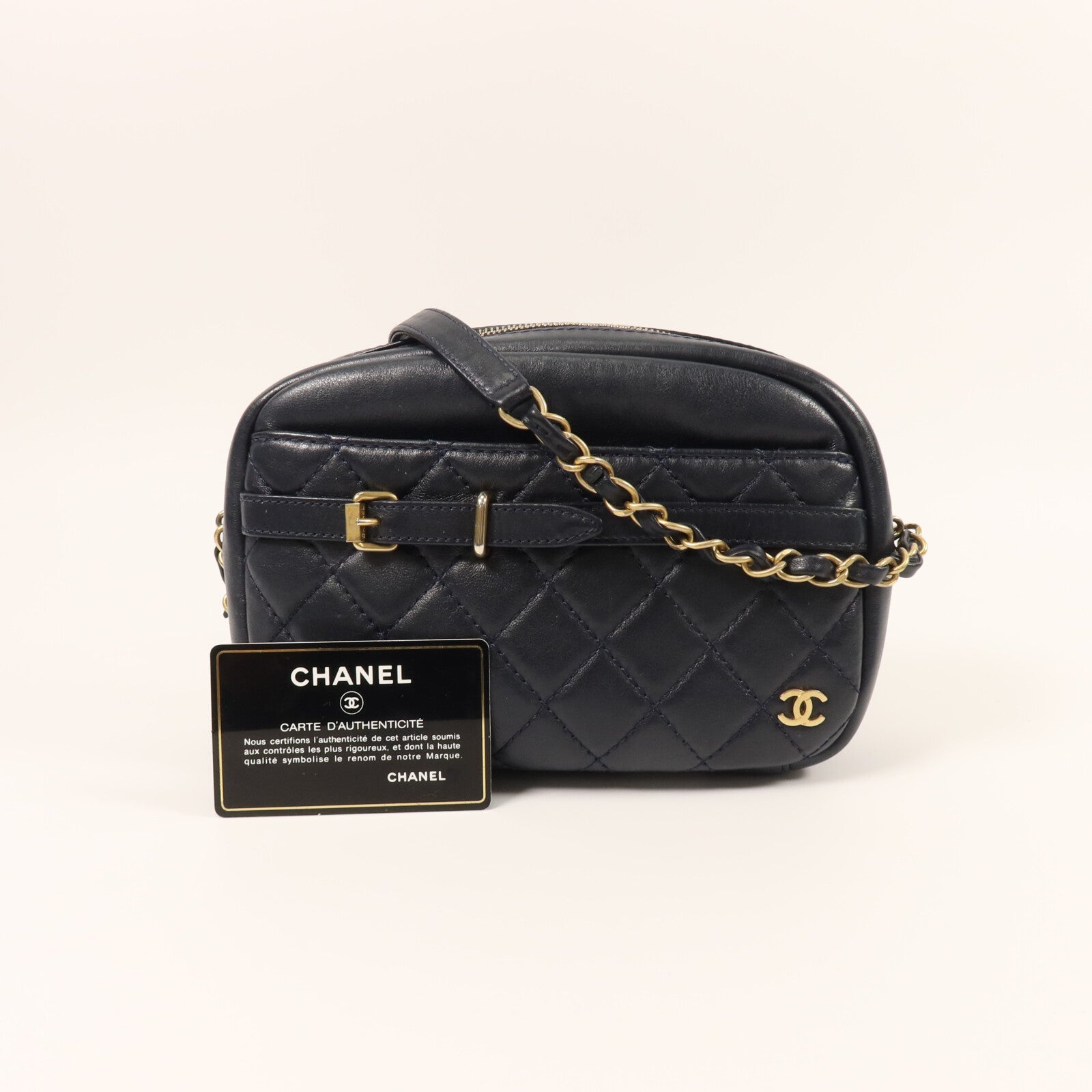 CHANEL 羊皮皮革Chain Shoulder鏈帶肩背袋