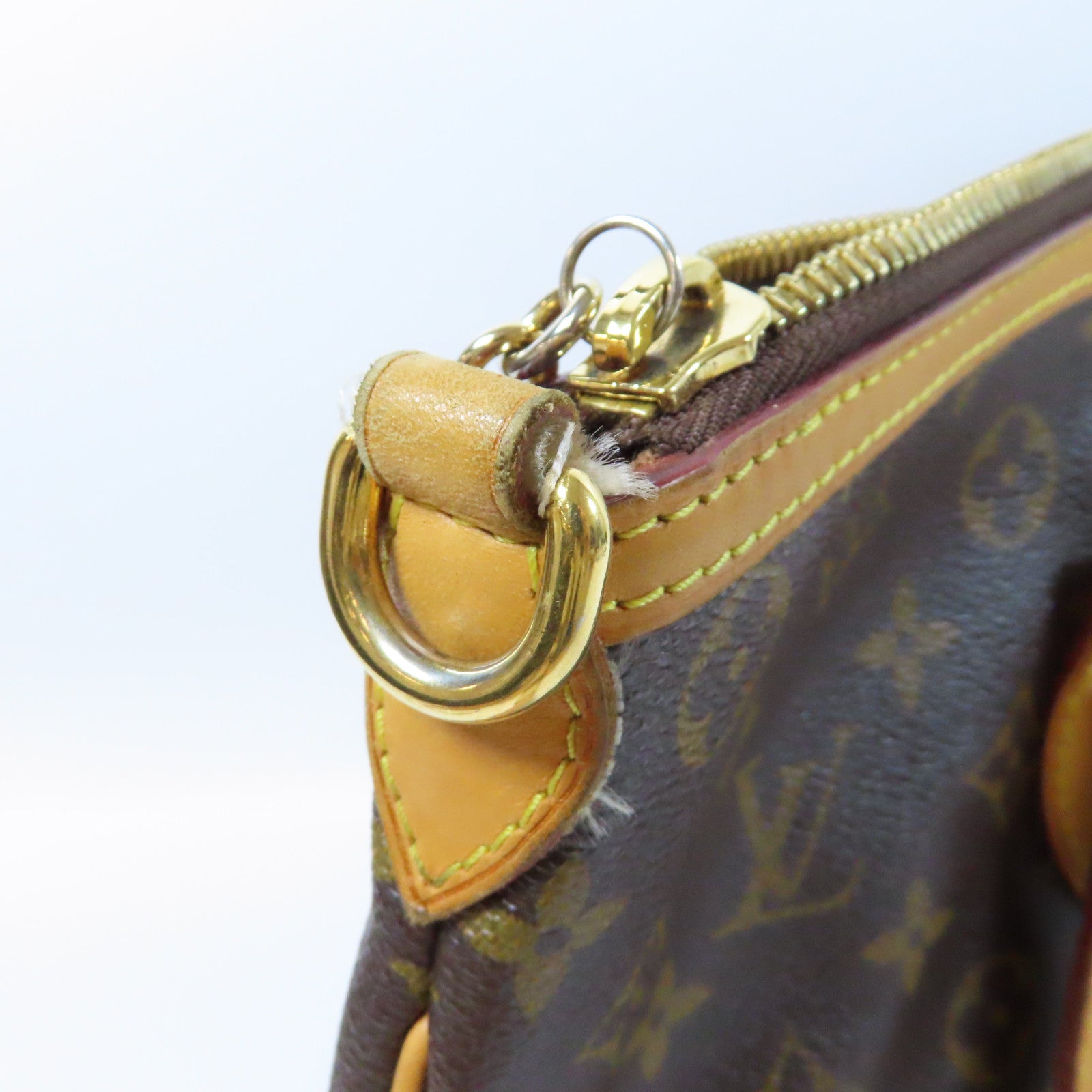 LOUIS VUITTON Monogram Palermo PM金扣手挽肩背兩用袋啡色