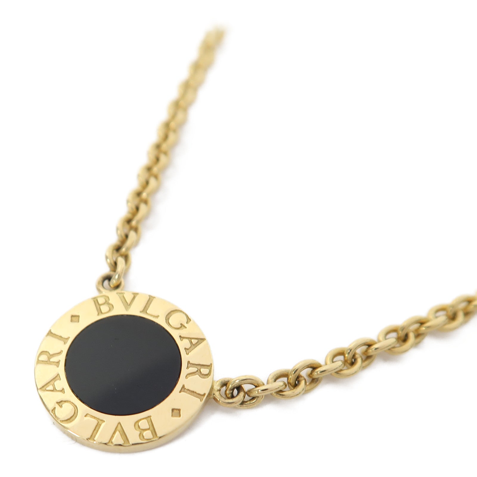 BVLGARI 【激減優惠】18K黃金Bulgari Bulgari Onyx Necklace項鍊