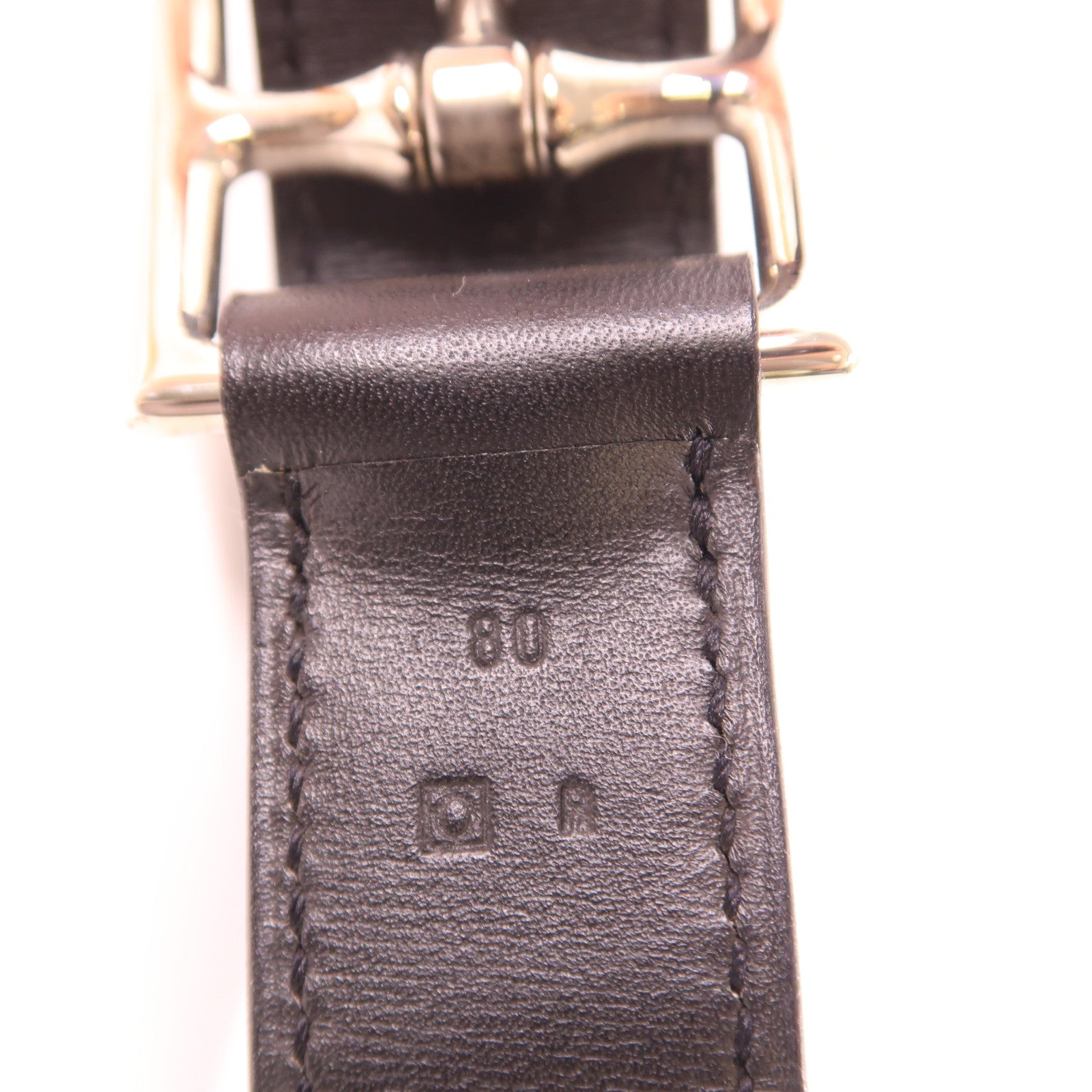 HERMES 【激減優惠】Swift皮革Belt 80銀扣皮帶