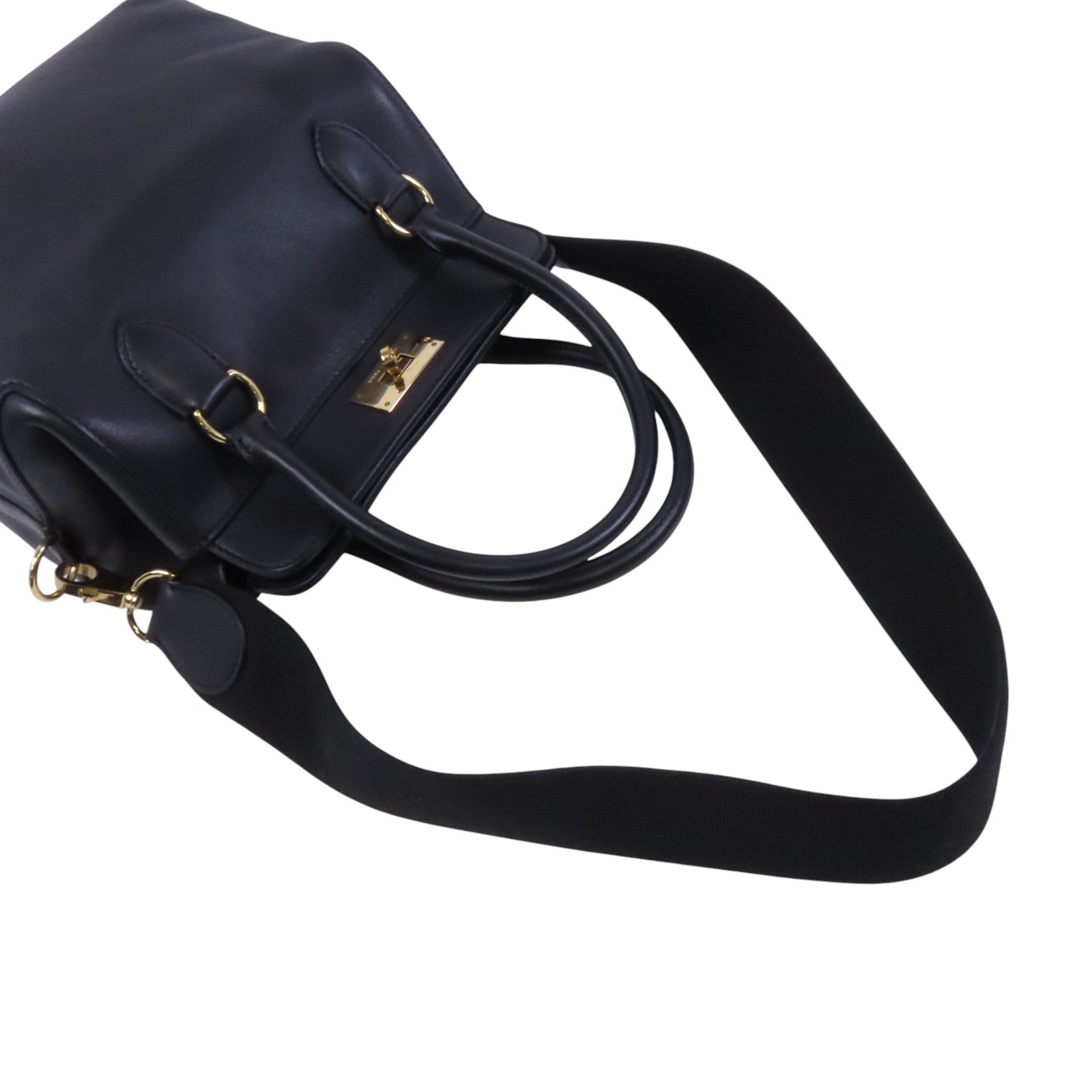 HERMES Swift皮革Tool Box 20金扣手挽肩背兩用袋