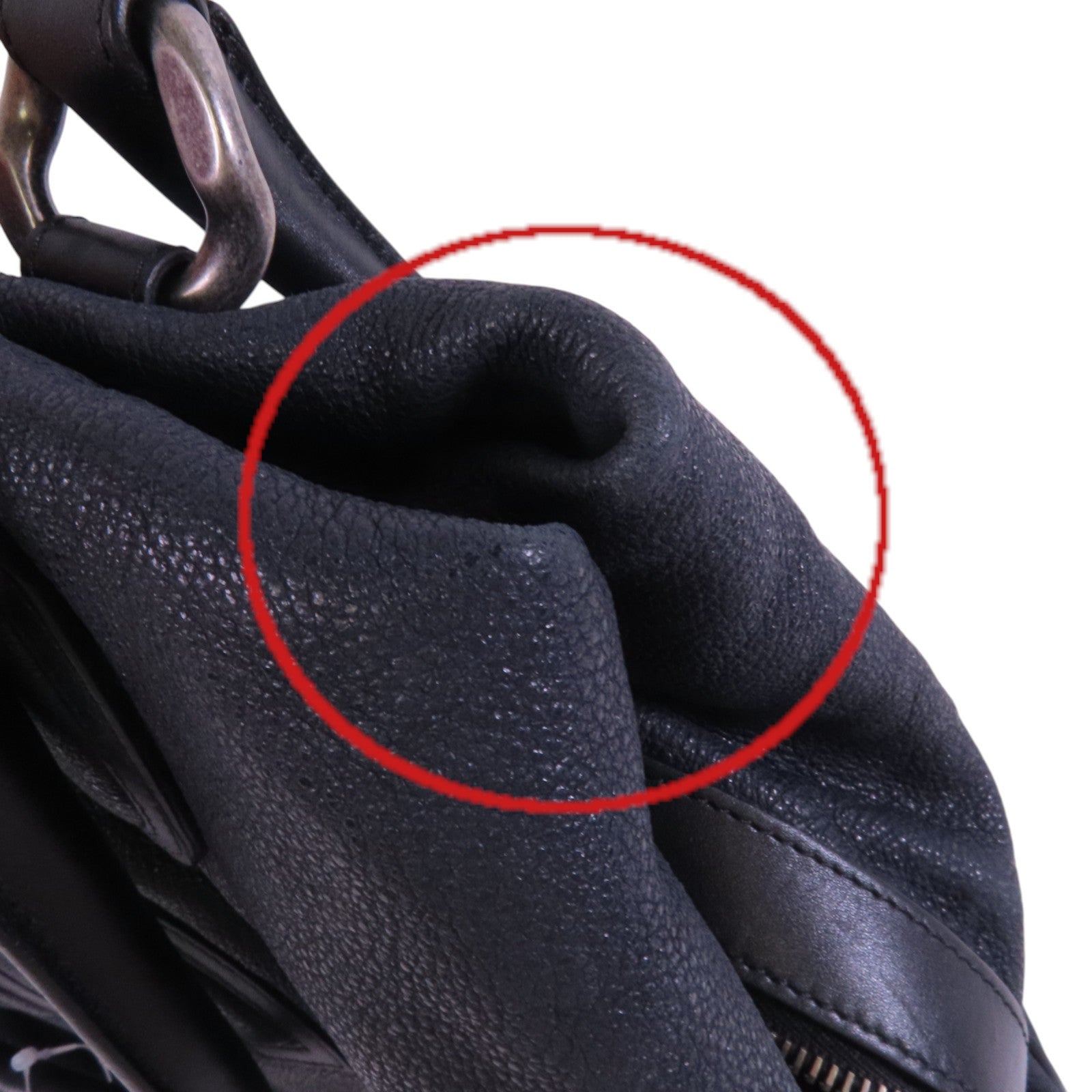 CHANEL 牛皮皮革Shoulder Bag銀扣肩背袋