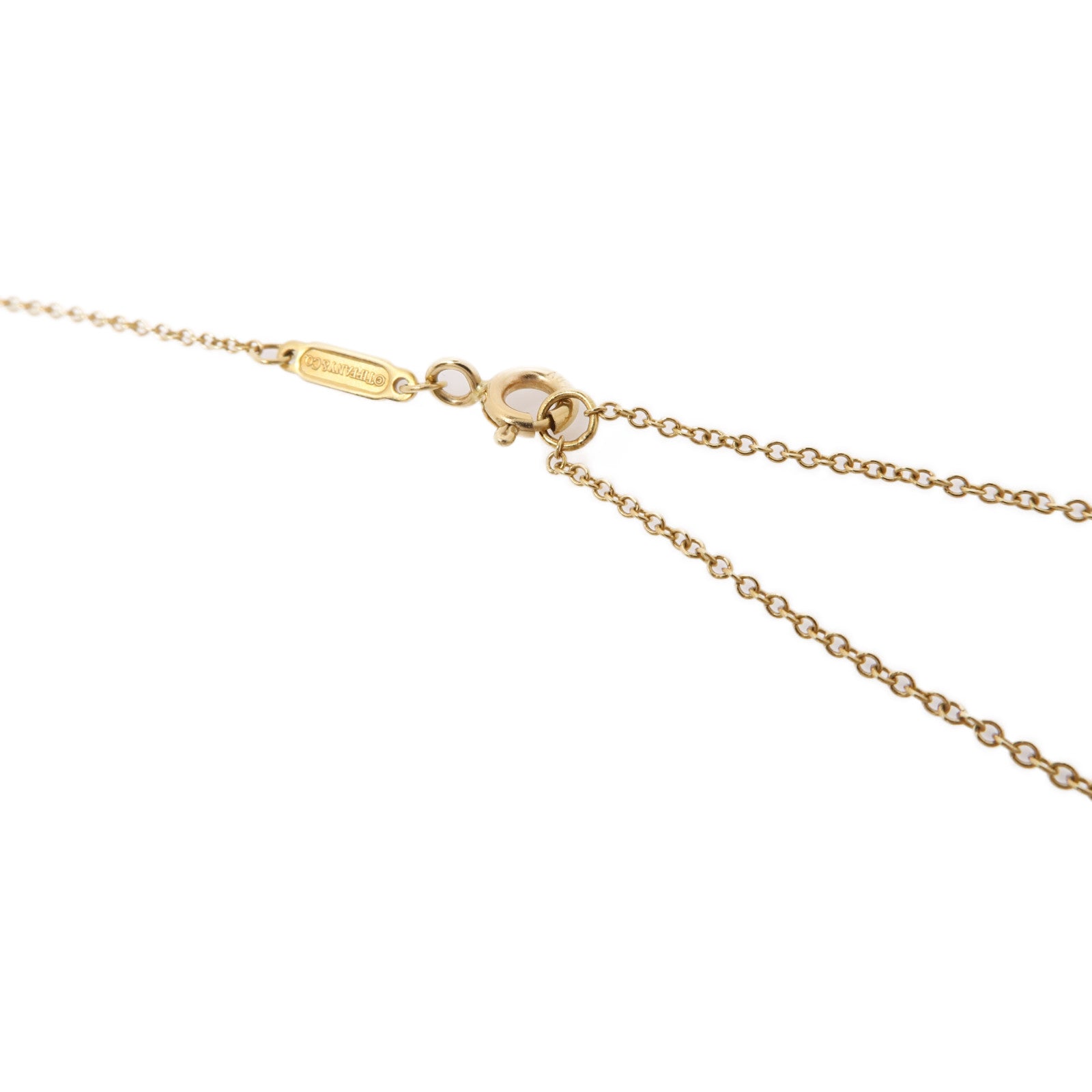 TIFFANY＆CO 18K黃金T Smile Necklace項鍊