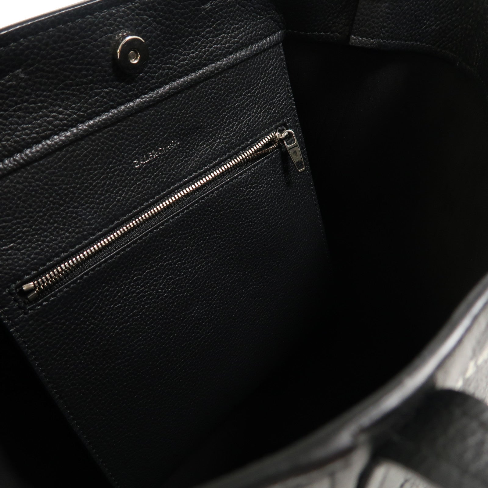 BALENCIAGA 【激減優惠】牛皮皮革2 Way Shoulder銀扣手挽肩背兩用袋