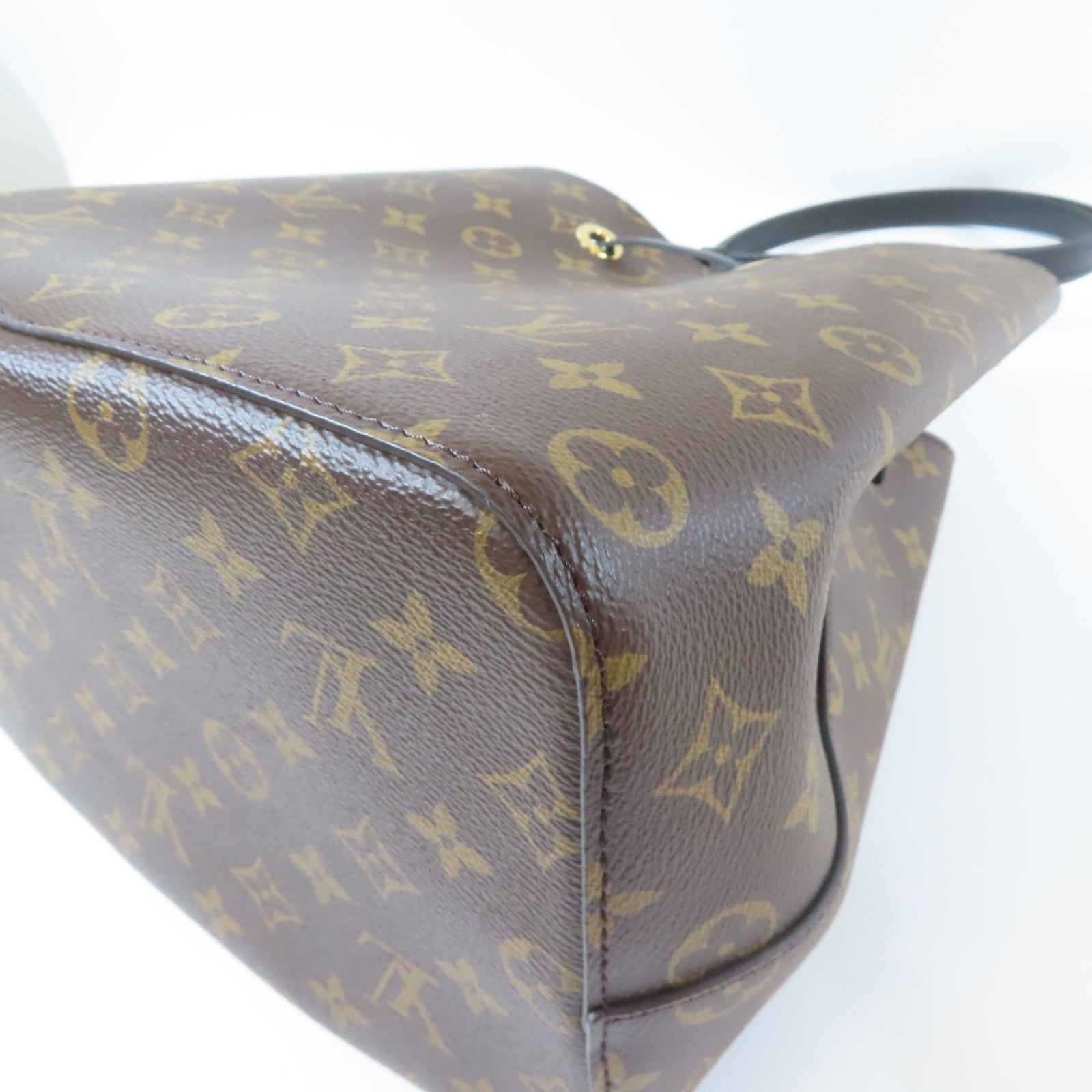 LOUIS VUITTON Monogram Neonoe MM金扣肩背袋啡色