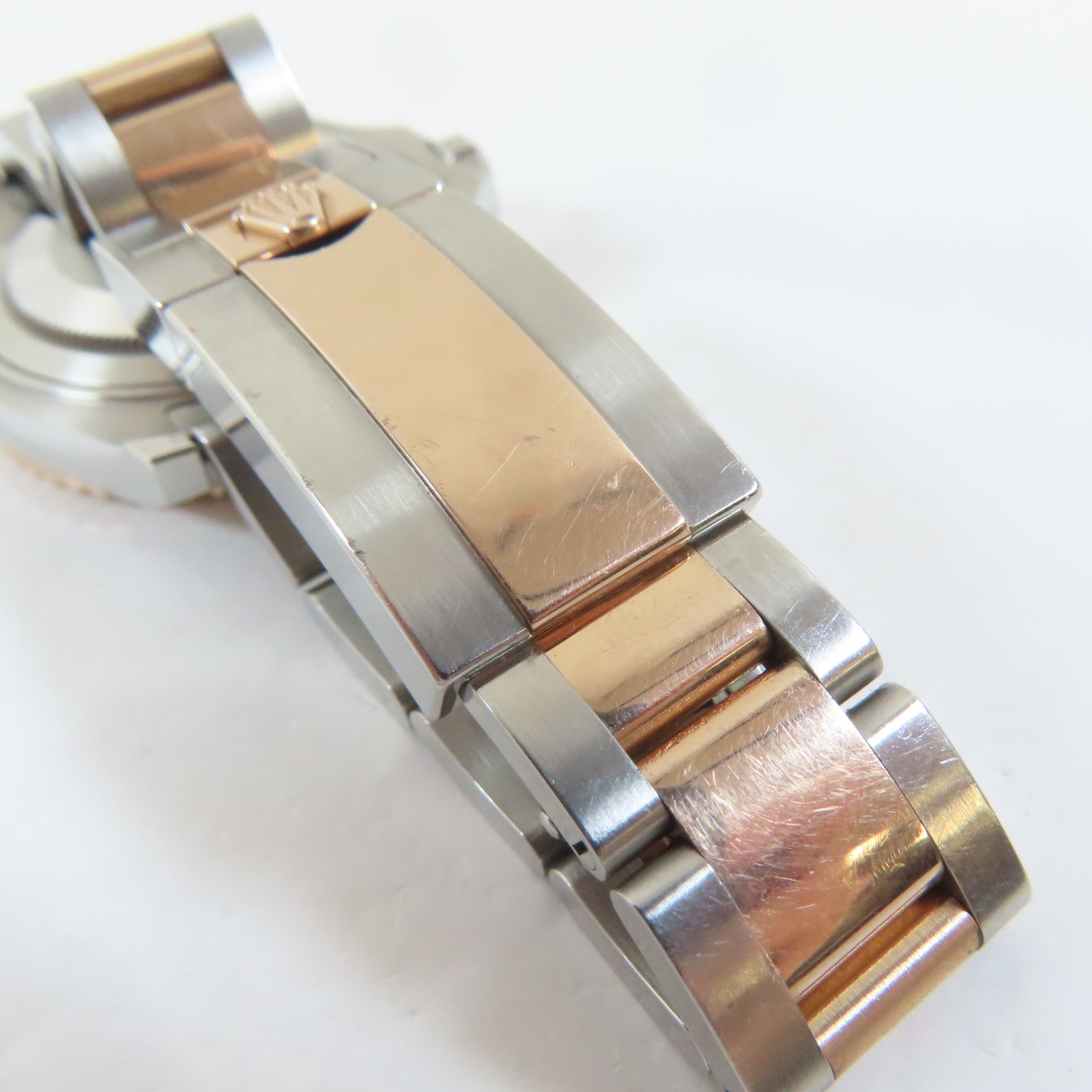 ROLEX Yacht Master18K玫瑰金/不鏽鋼手錶自動機芯銅色#16.5cm