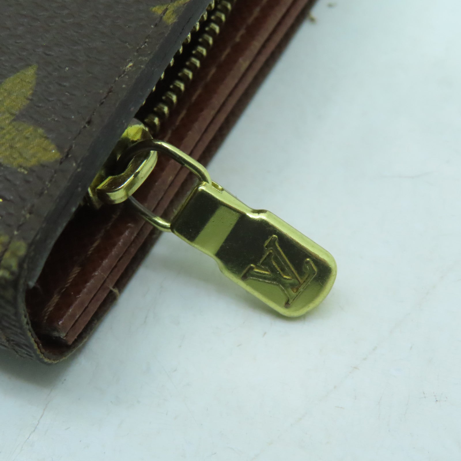 LOUIS VUITTON 【激減優惠】Monogram Porte Monnaie Billets Tresor Wallet金扣錢包啡色