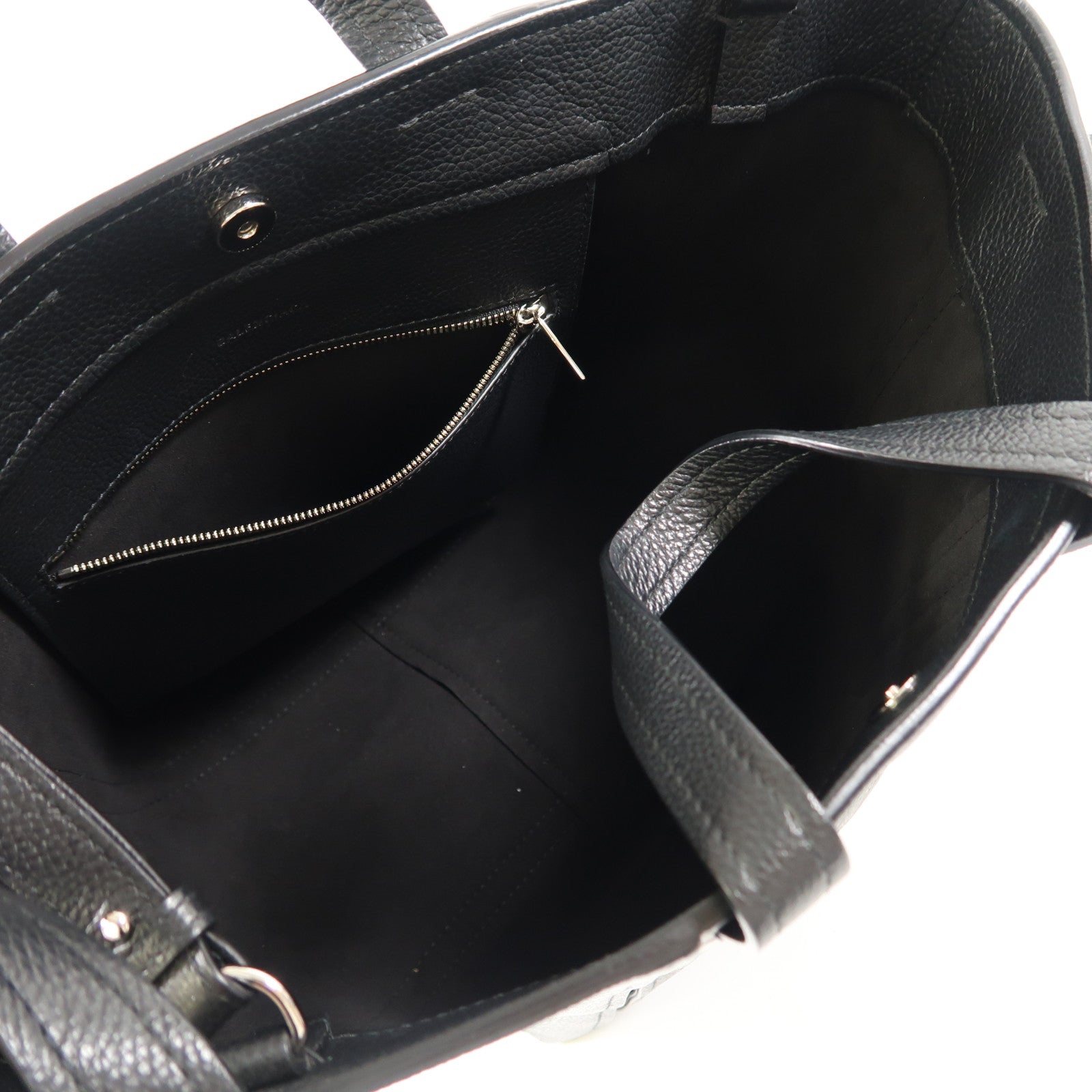 BALENCIAGA 牛皮皮革2 Way Shoulder銀扣手挽肩背兩用袋