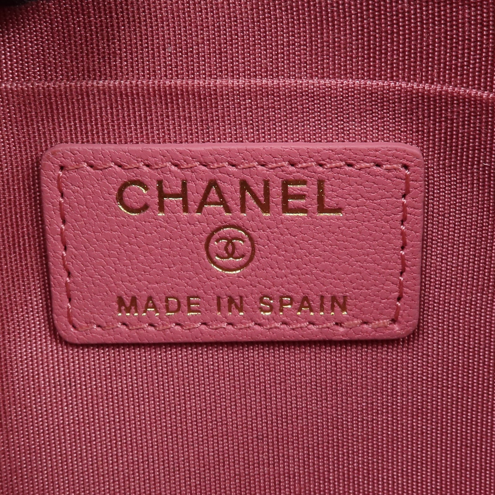 CHANEL 牛皮皮革Long Wallet金扣長錢包