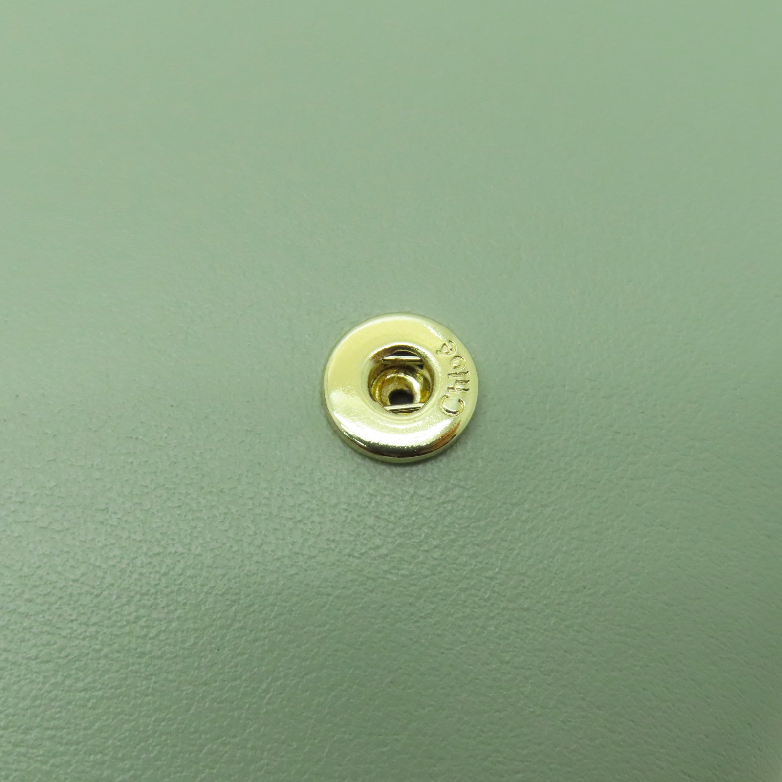 Chloe 【激減優惠】牛皮皮革Sence Small Tri-Fold金扣錢包綠色