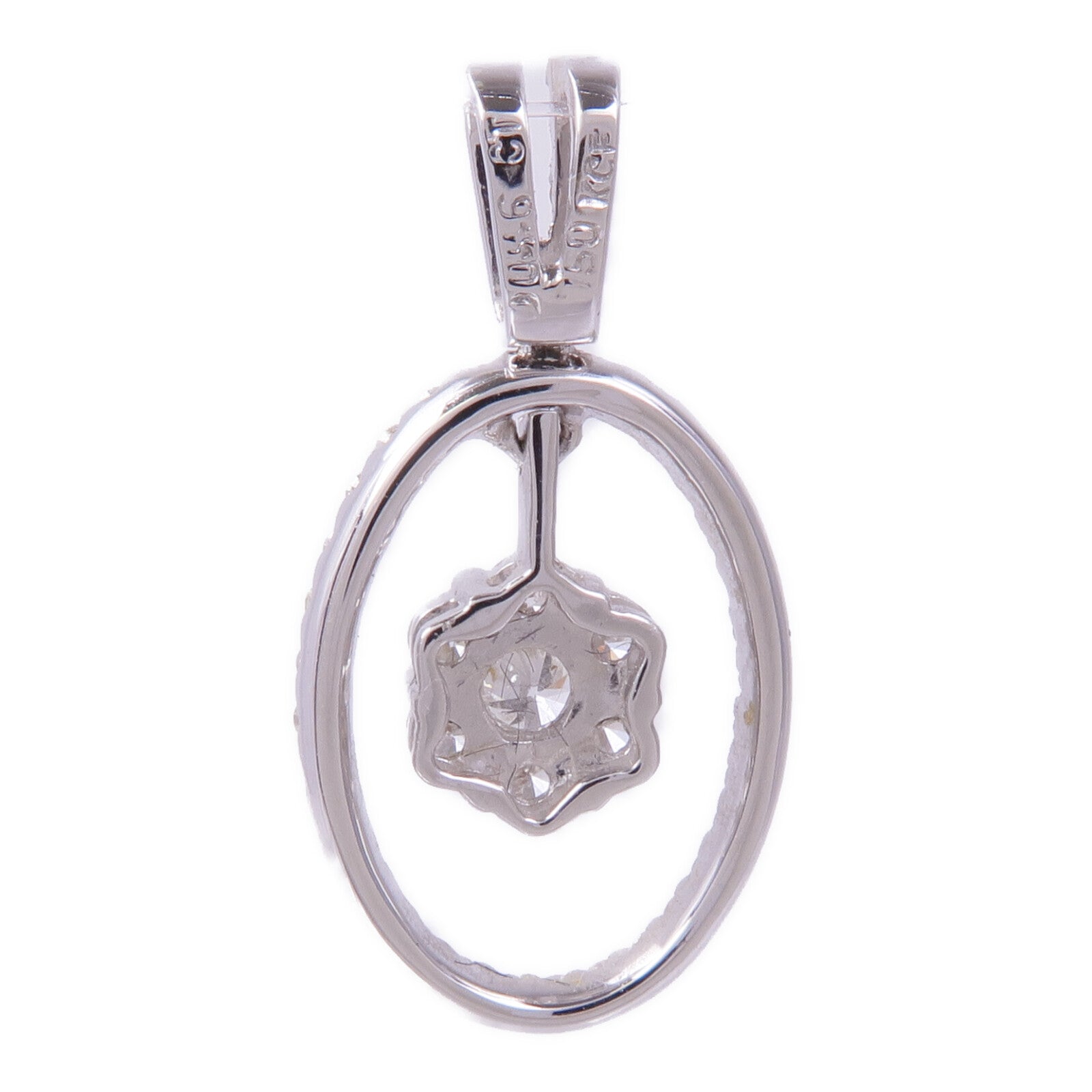 JEWELRY 18K白金Diamond Pendant Top鑽石吊墜