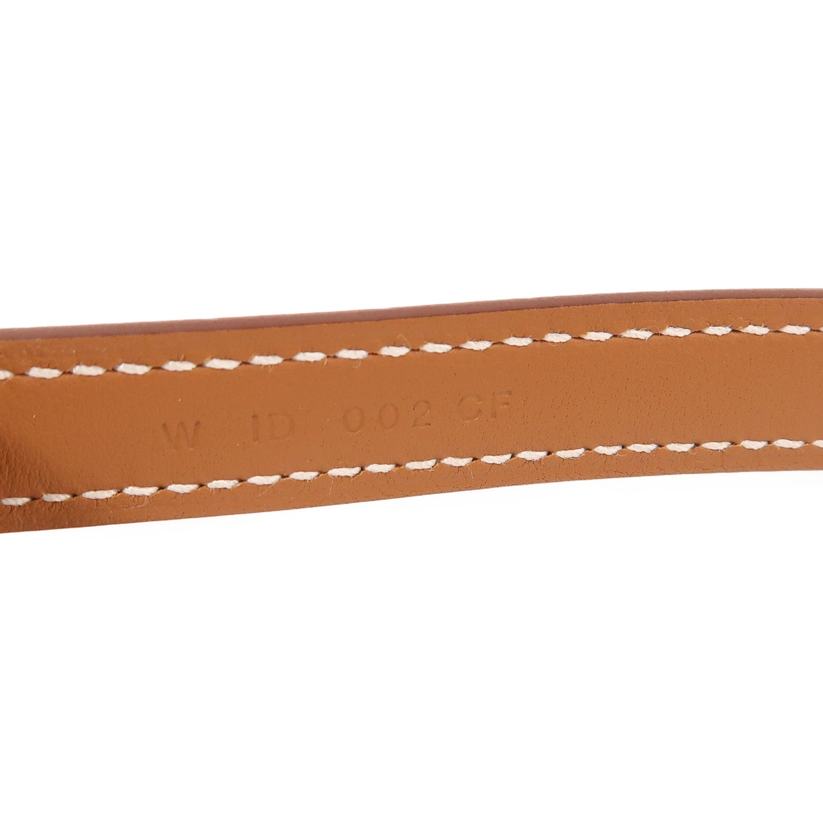 HERMES Swift皮革Strap金扣肩背帶37 Gold