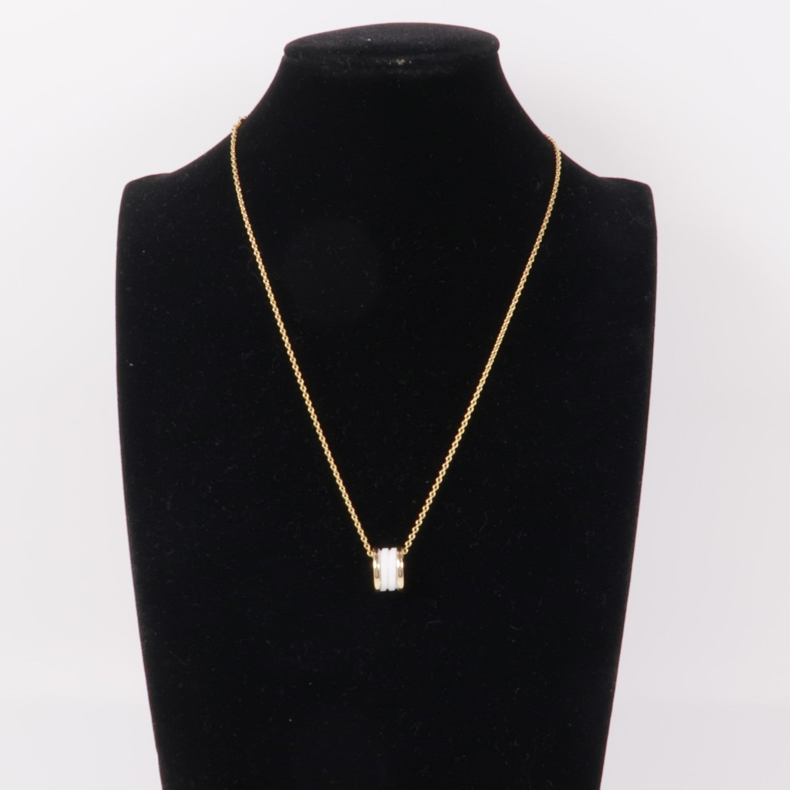 BVLGARI【激減優惠】 18K玫瑰金/陶瓷B-Zero1 Necklace項鍊