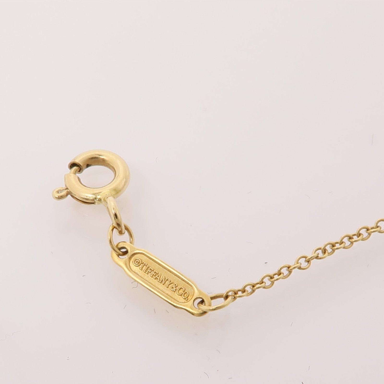 TIFFANY＆CO 18K黃金T Smile Necklace項鍊