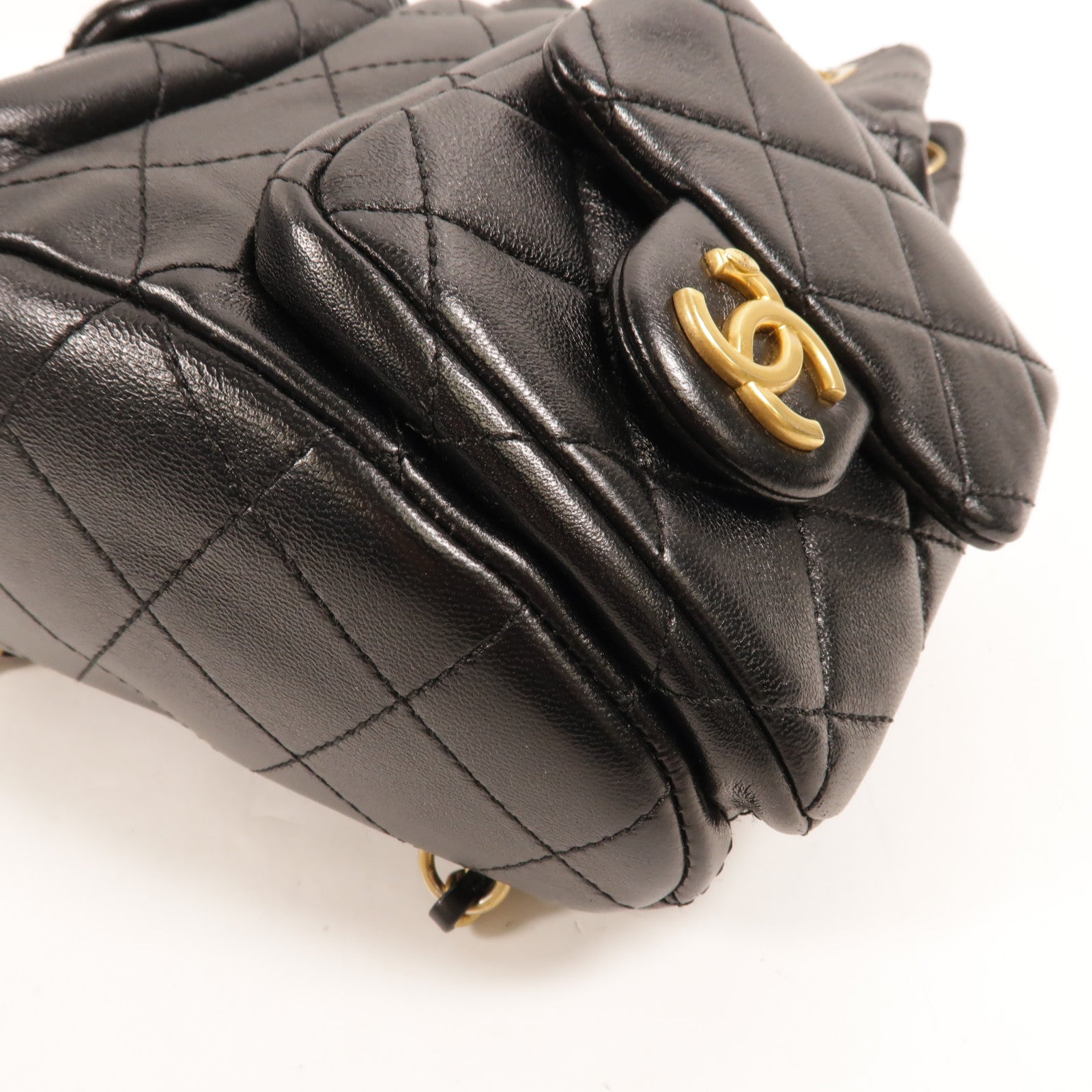 CHANEL 羊皮皮革25C Backpack背包
