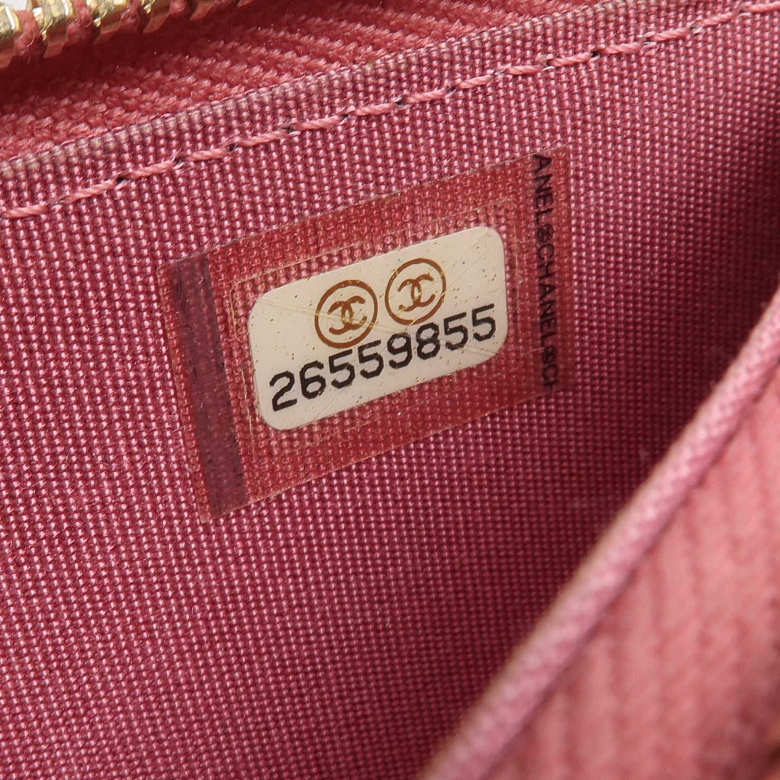 CHANEL 牛皮皮革Long Wallet金扣長錢包