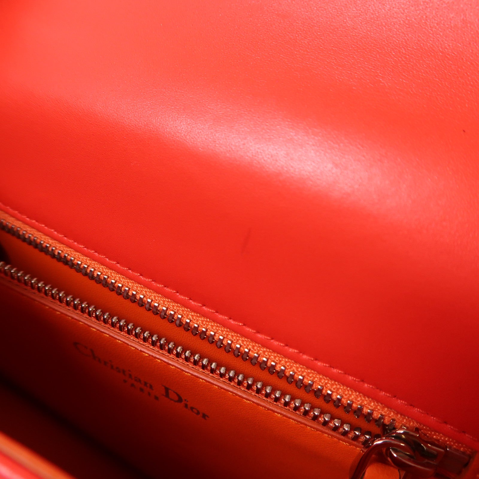 Dior 魔鬼魚皮革/牛皮皮革Chain Shoulder Bag銀扣鏈帶肩背袋