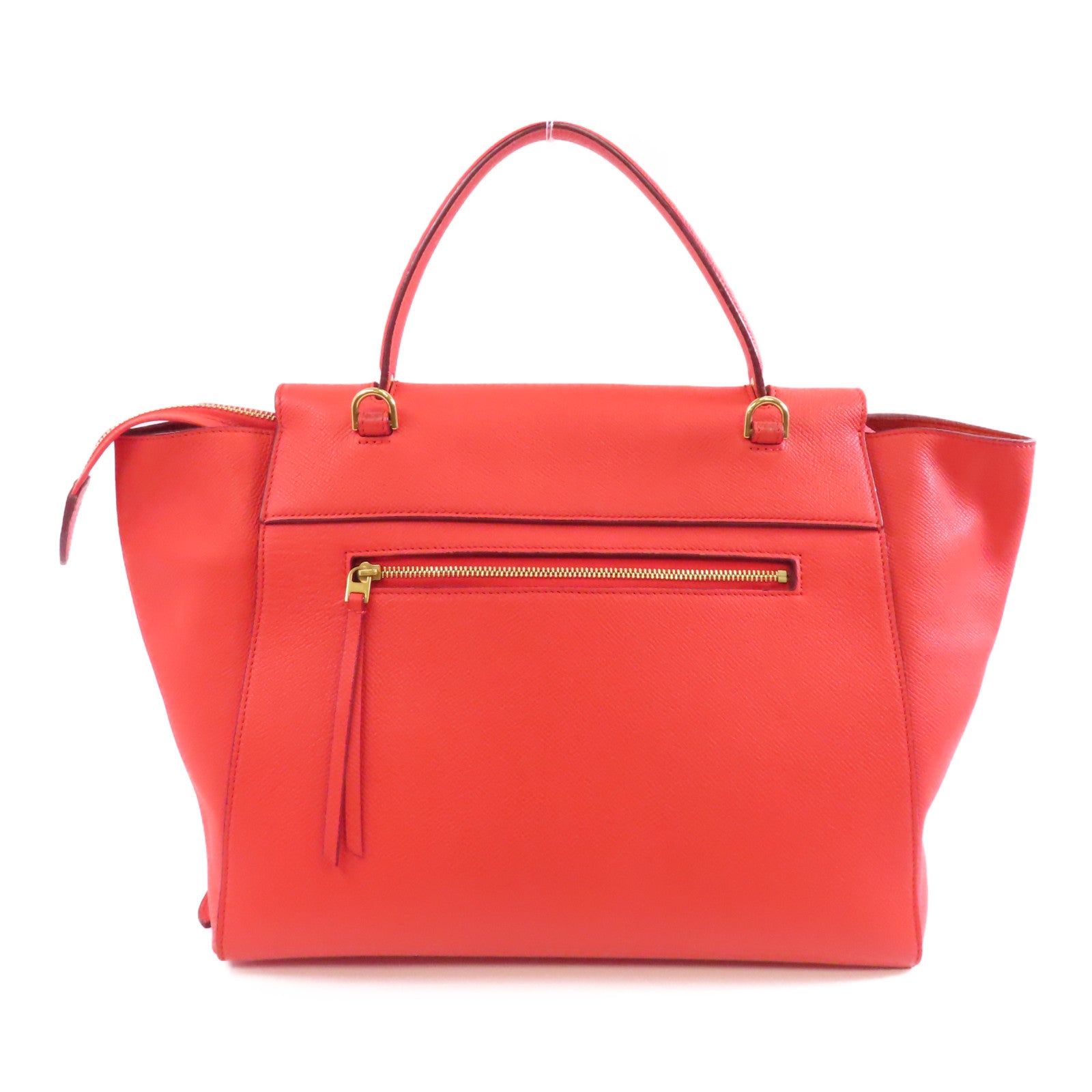 CELINE 牛皮皮革Belt Bag金扣手挽肩背兩用袋紅色